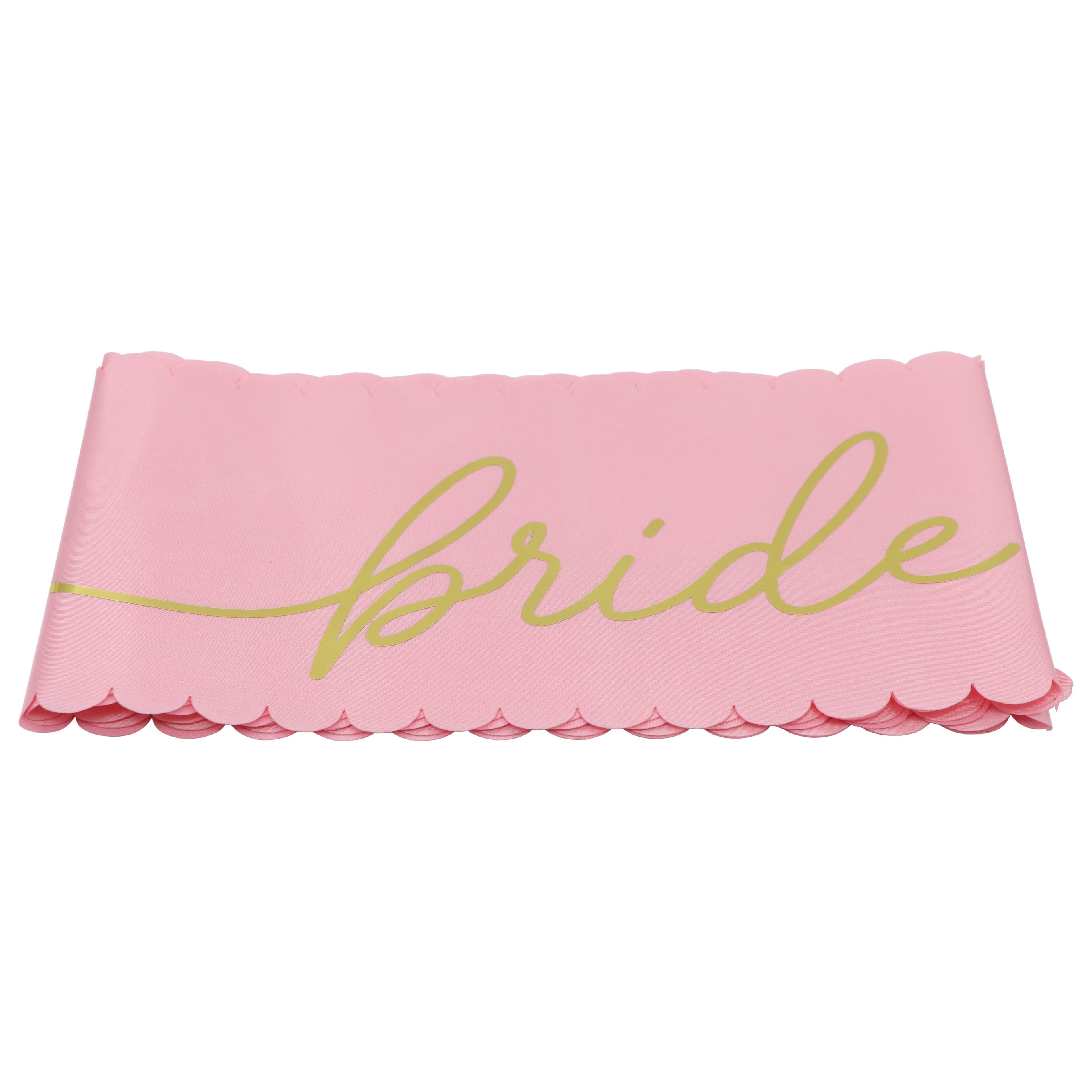 12 Pack: Pink & Gold Bride to Be Sash by Celebrate It™