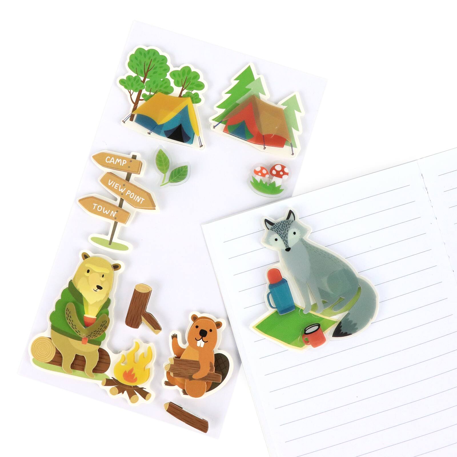 12 Pack: Animal Camper Stickers by Recollections™