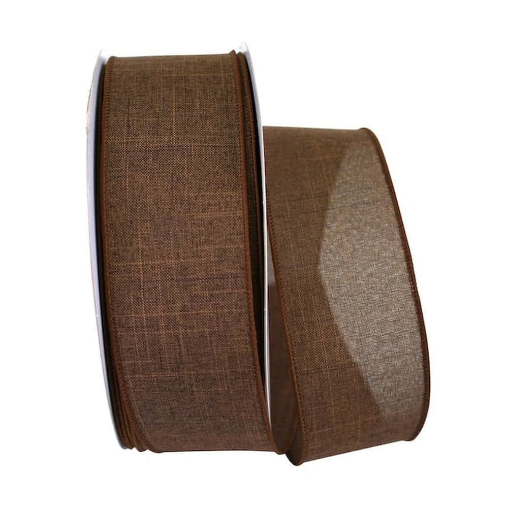JAM Paper 2.5" x 50yd. Linen Wired Ribbon