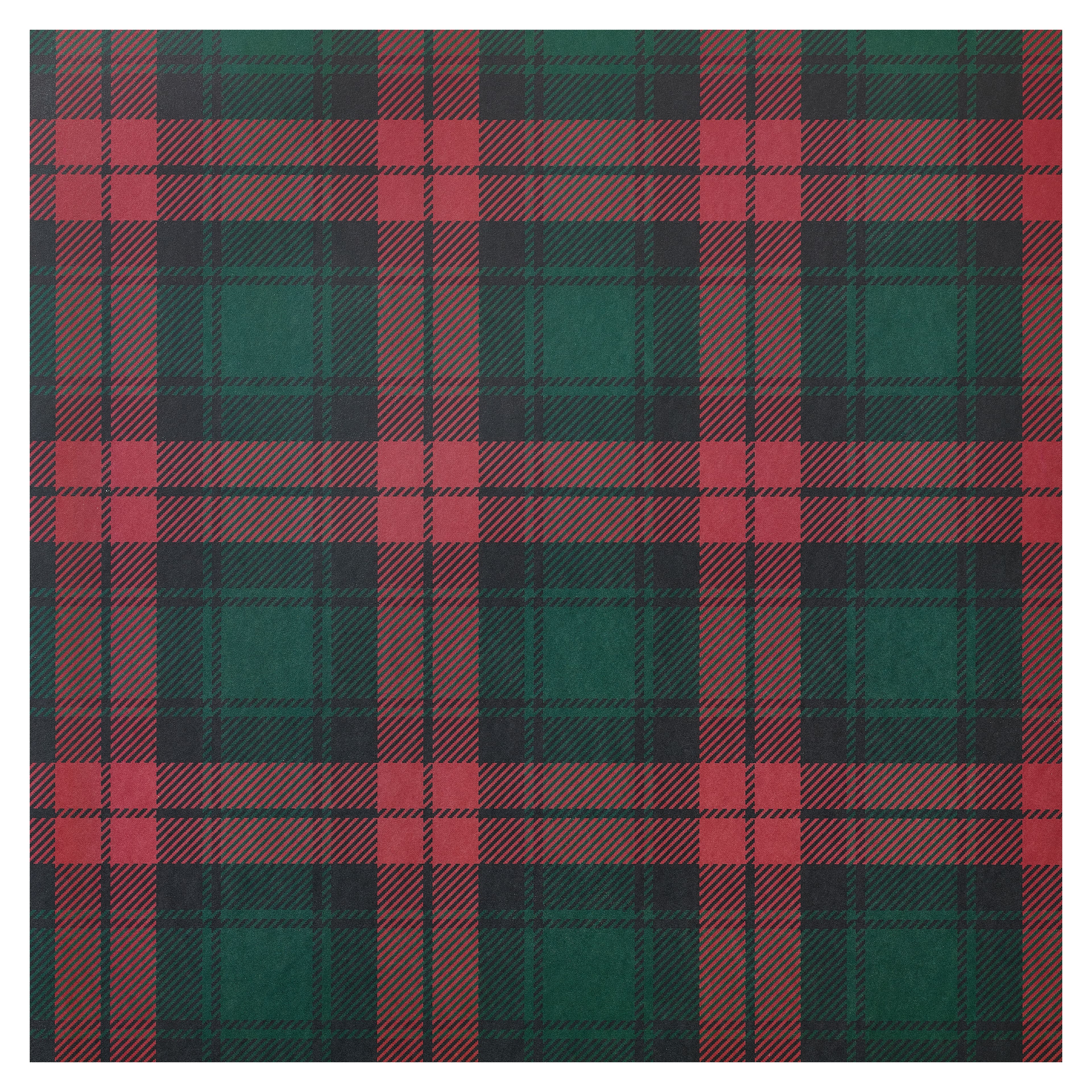 24 Pack: Poinsettia Plaid Double-Sided Cardstock Paper by Recollections™, 12" x 12"
