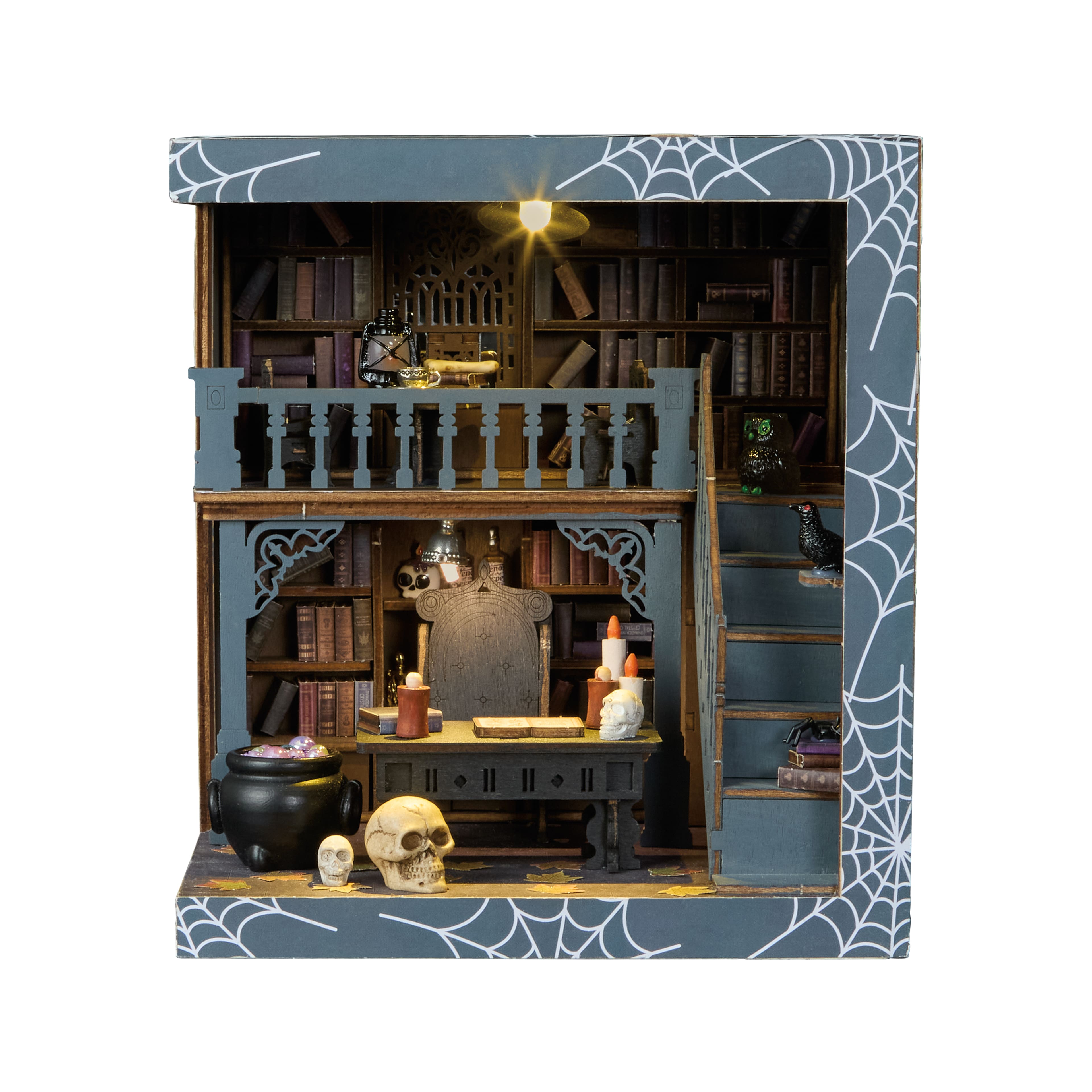 Haunted Library DIY Lighted Diorama Kit by Make Market®