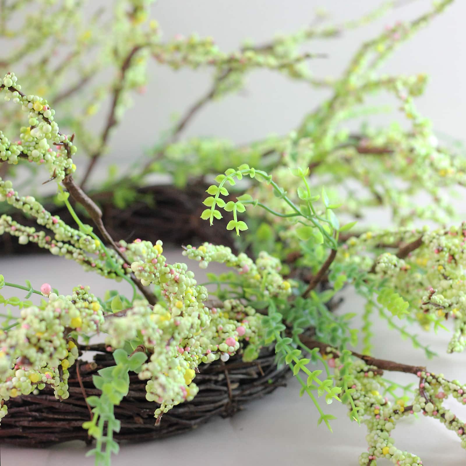 12" Spring Decorative Berry Twig Wreath