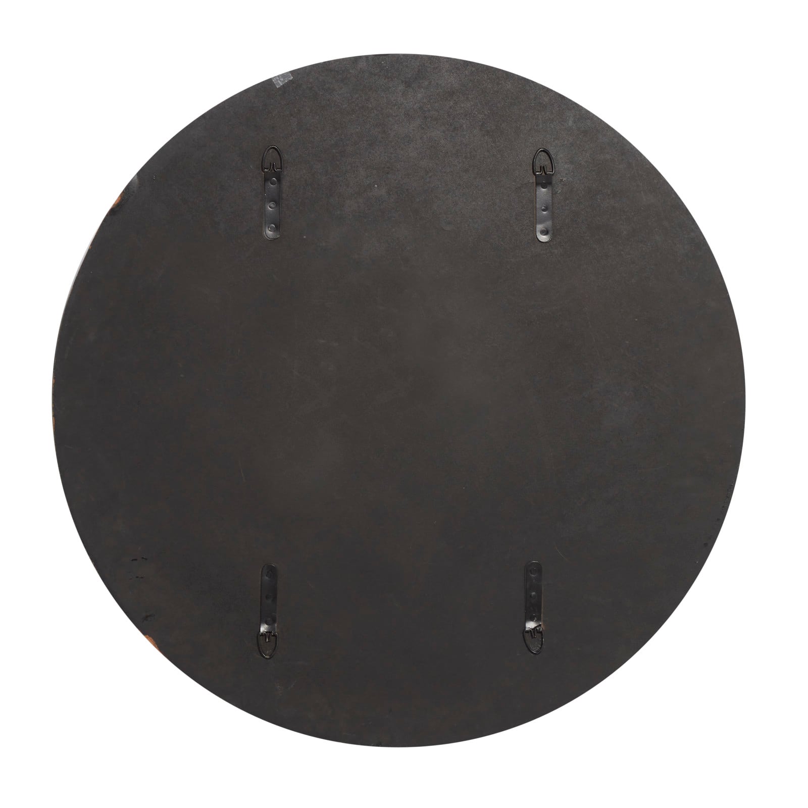 28" Black Contemporary Marble Wall Mirror