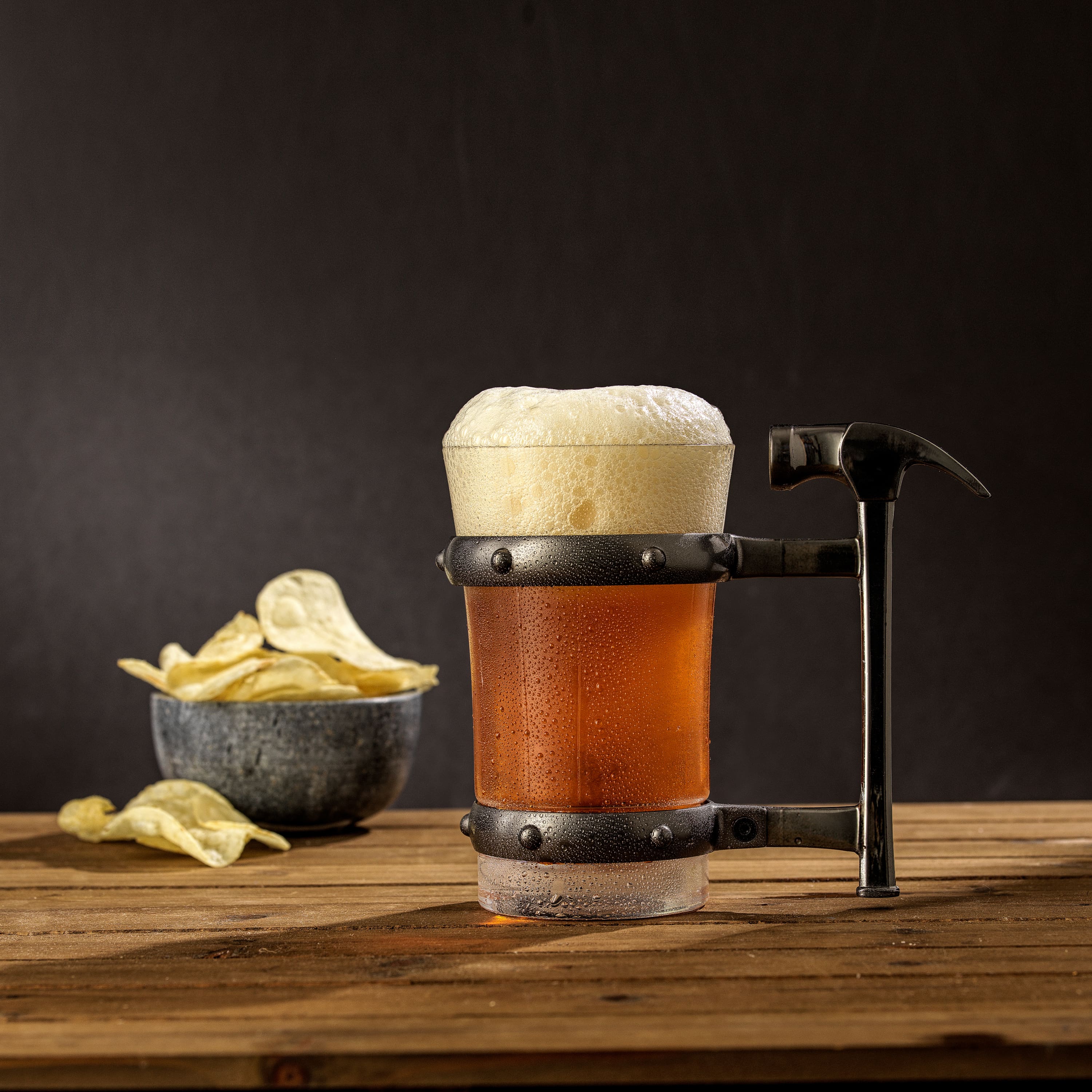 JoyJolt® Tools Collection 17oz. Hammer Handle Single Beer Mug