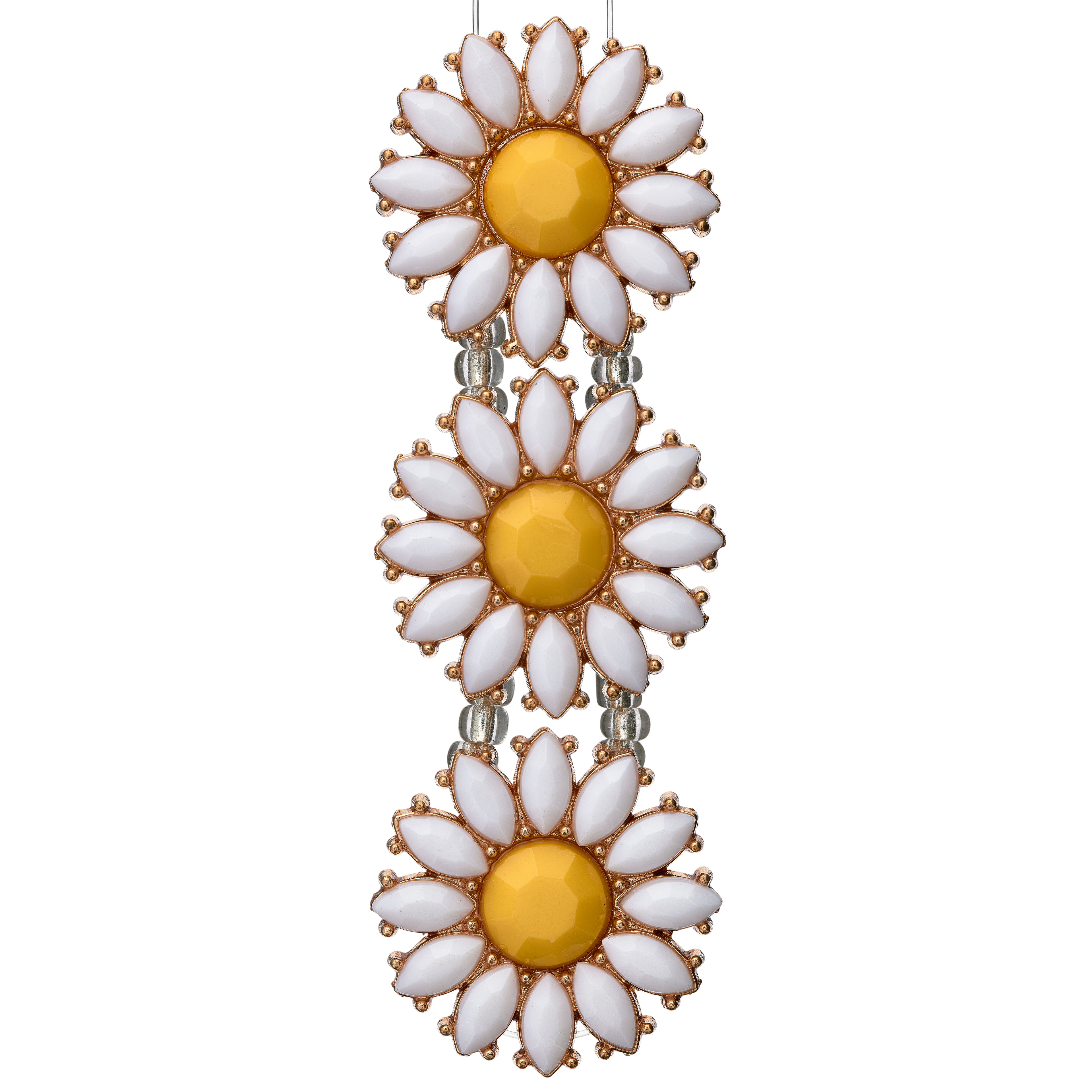 Daisy Metal & Resin Sliders, 26mm by Bead Landing™