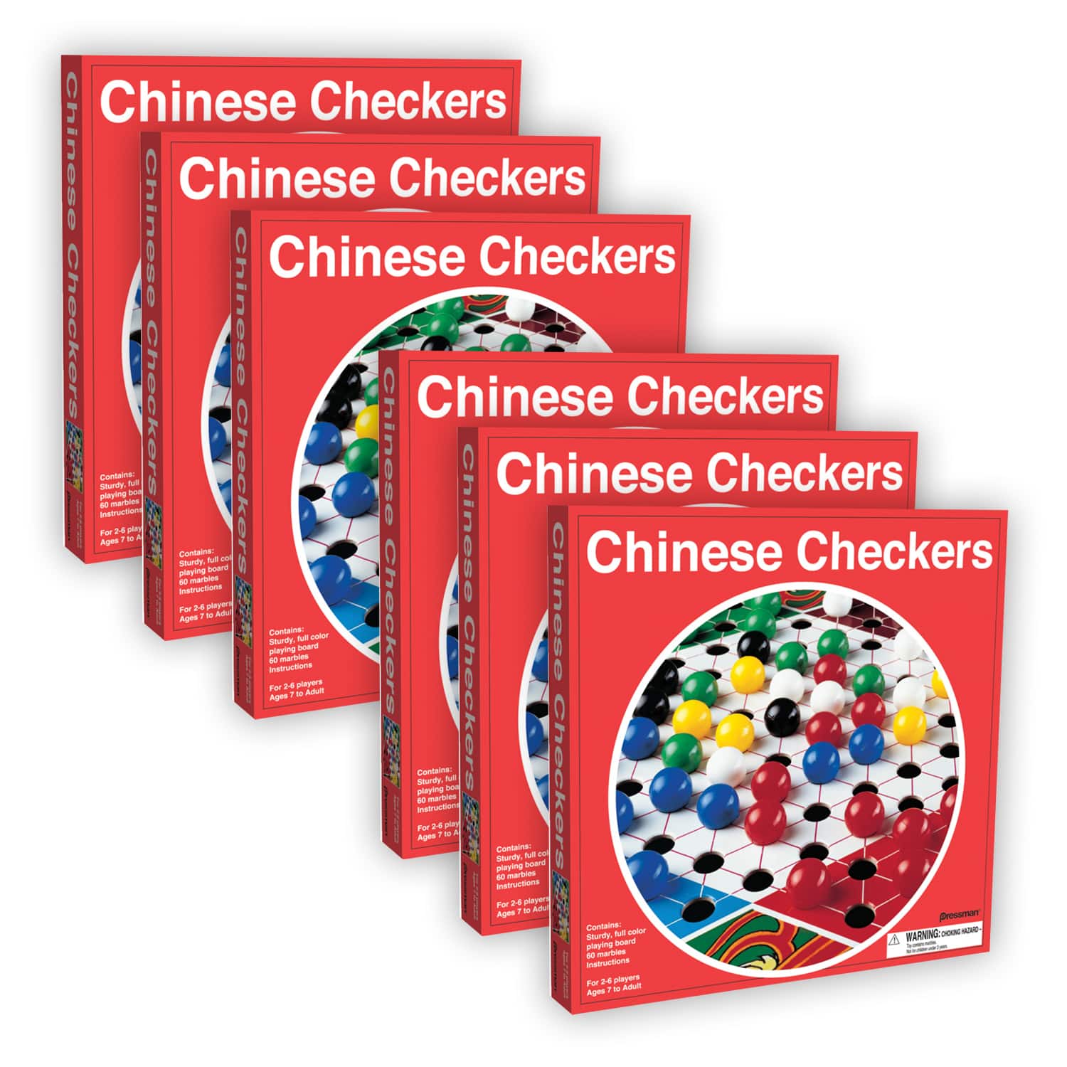 Pressman® Chinese Checkers, 6 Pack