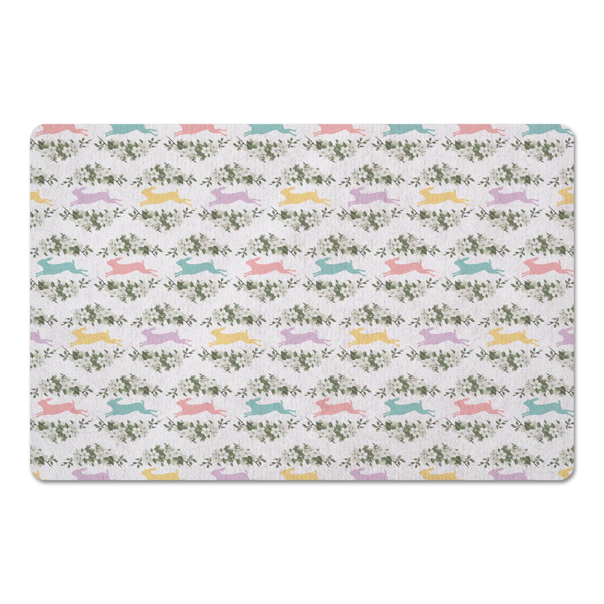 Pastel Rabbits 27" x 18" Floor Mat