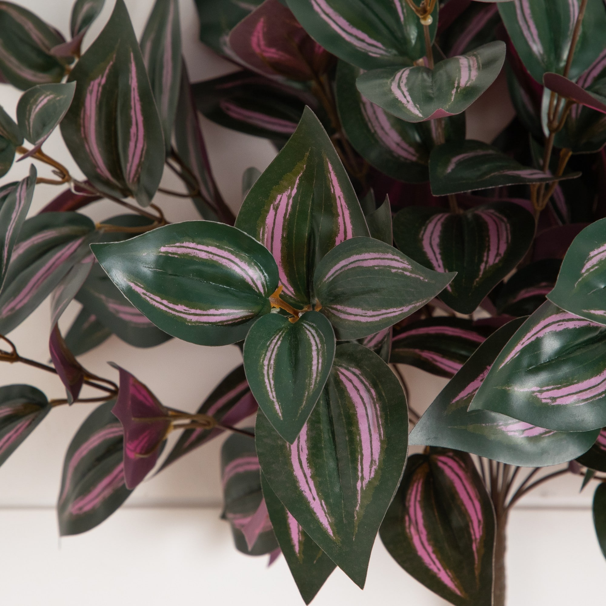 19" UV Resistant Artificial Wandering Jew Bush (Indoor/Outdoor)- Set of 3