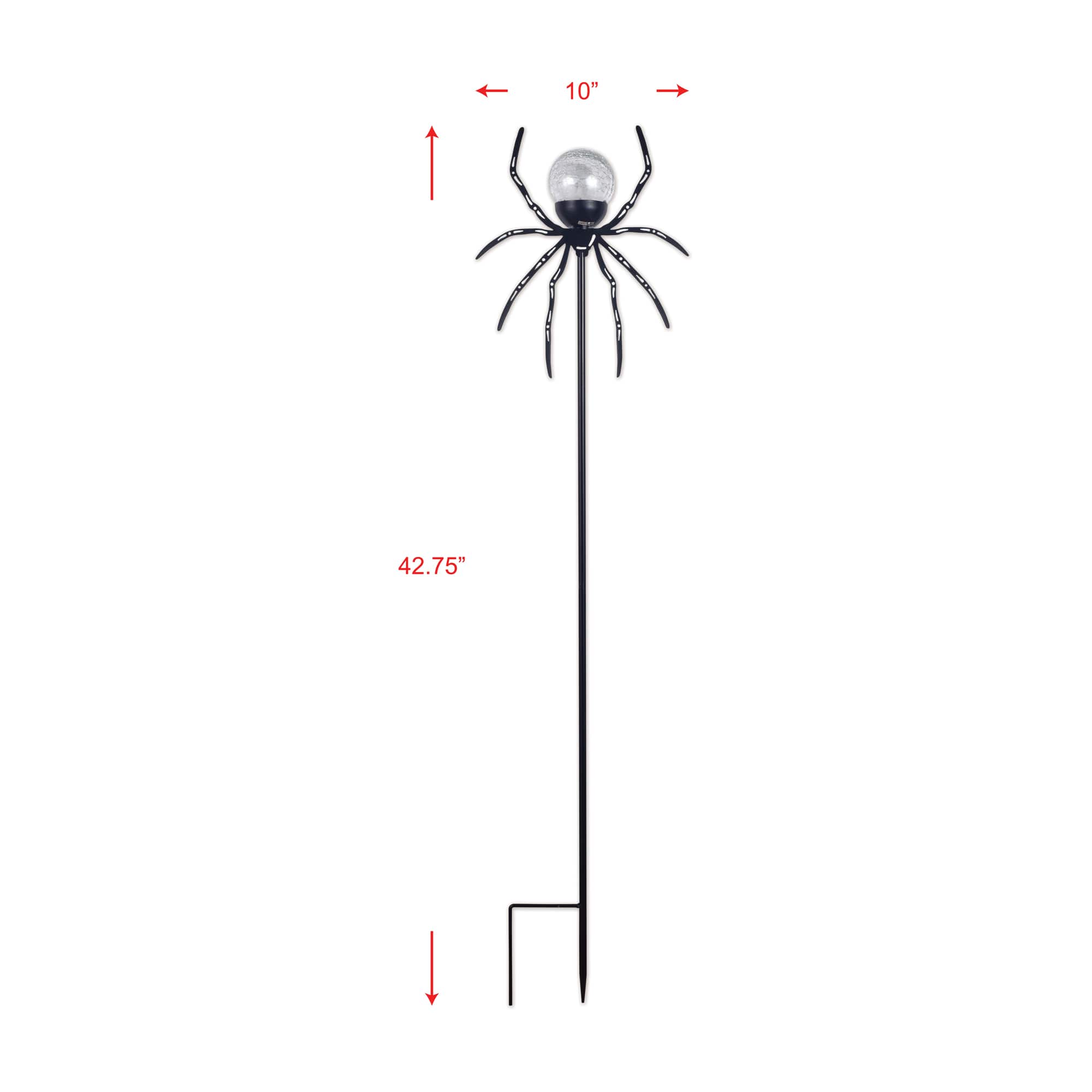 Sunset Vista Designs® 42.75" Spooky Whimsical Indigo Solar Spider Garden Stake