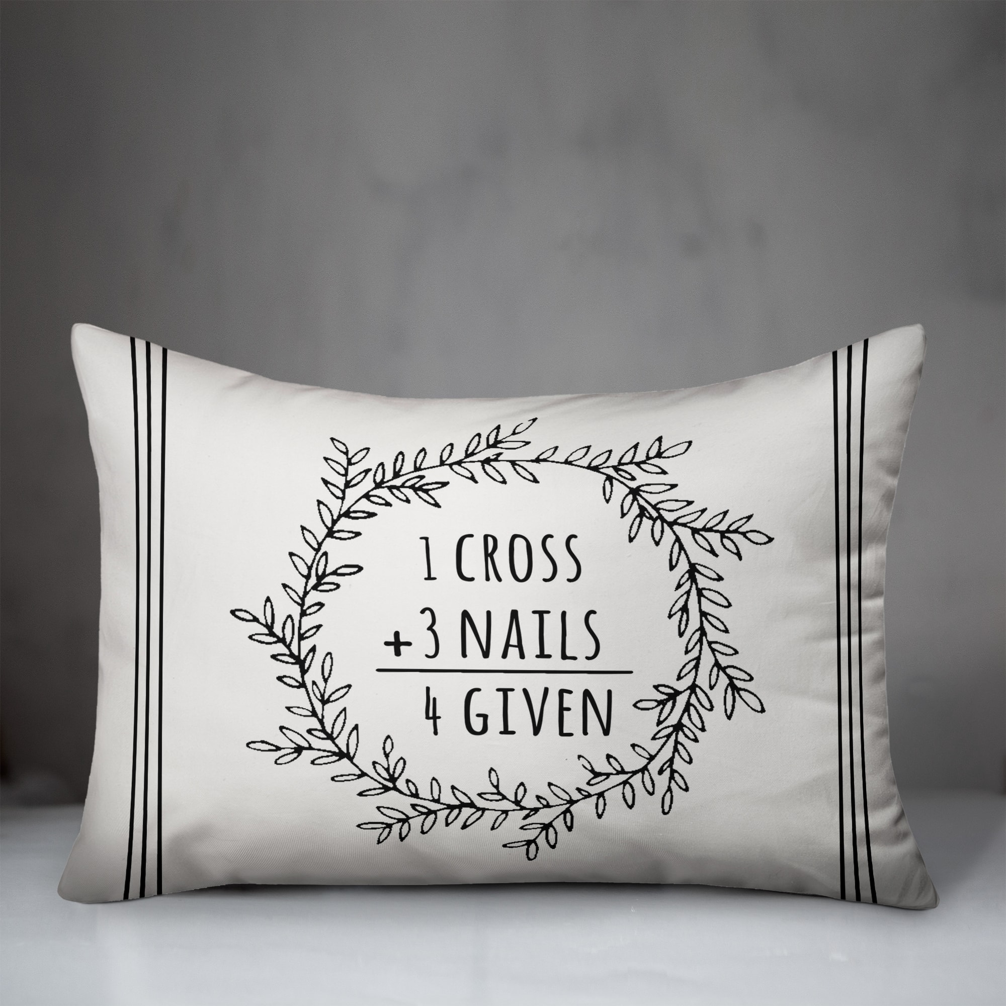Easter Math Wreath Pillow 4 14" x 20" Throw Pillow