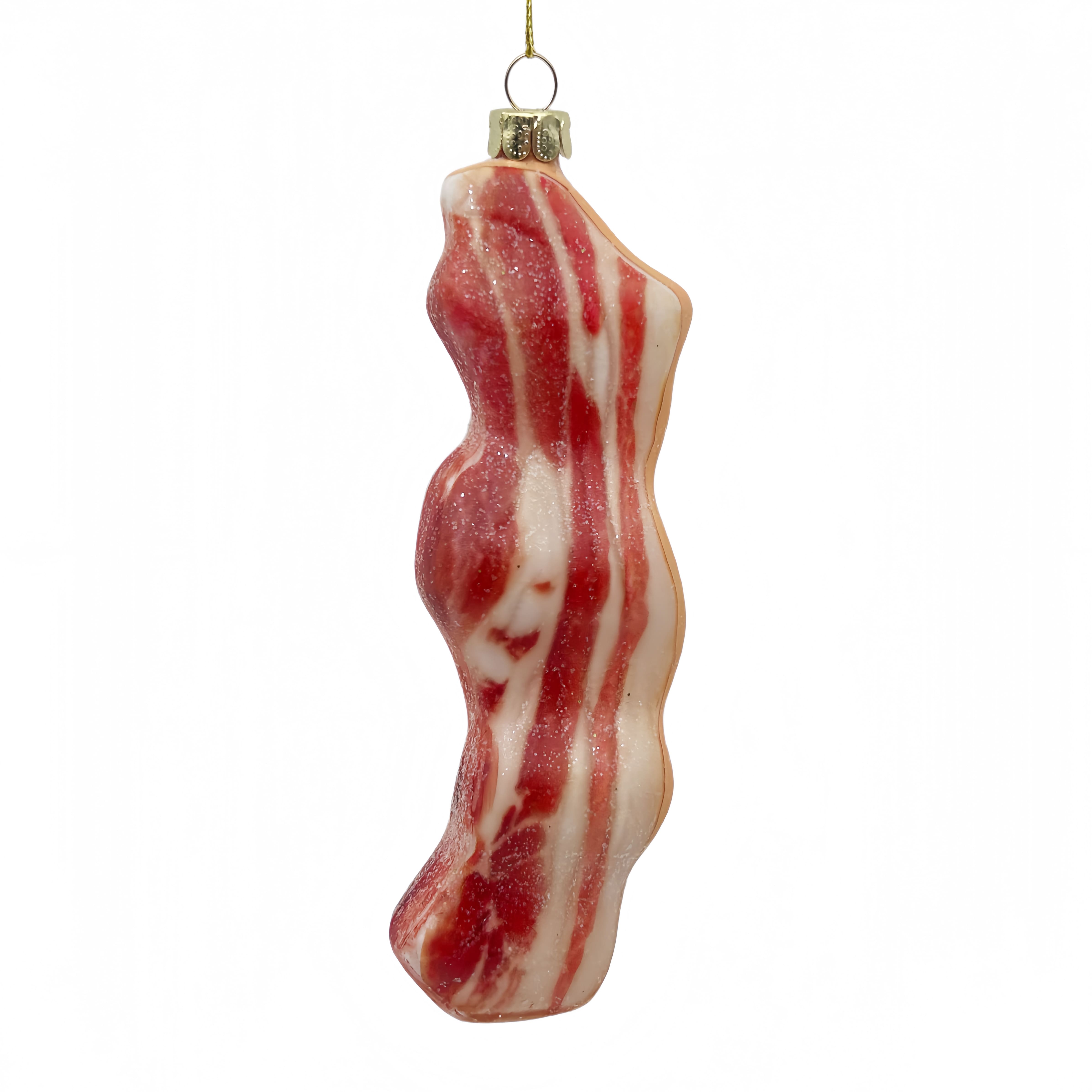 6" Bacon Glass Ornament by Ashland®