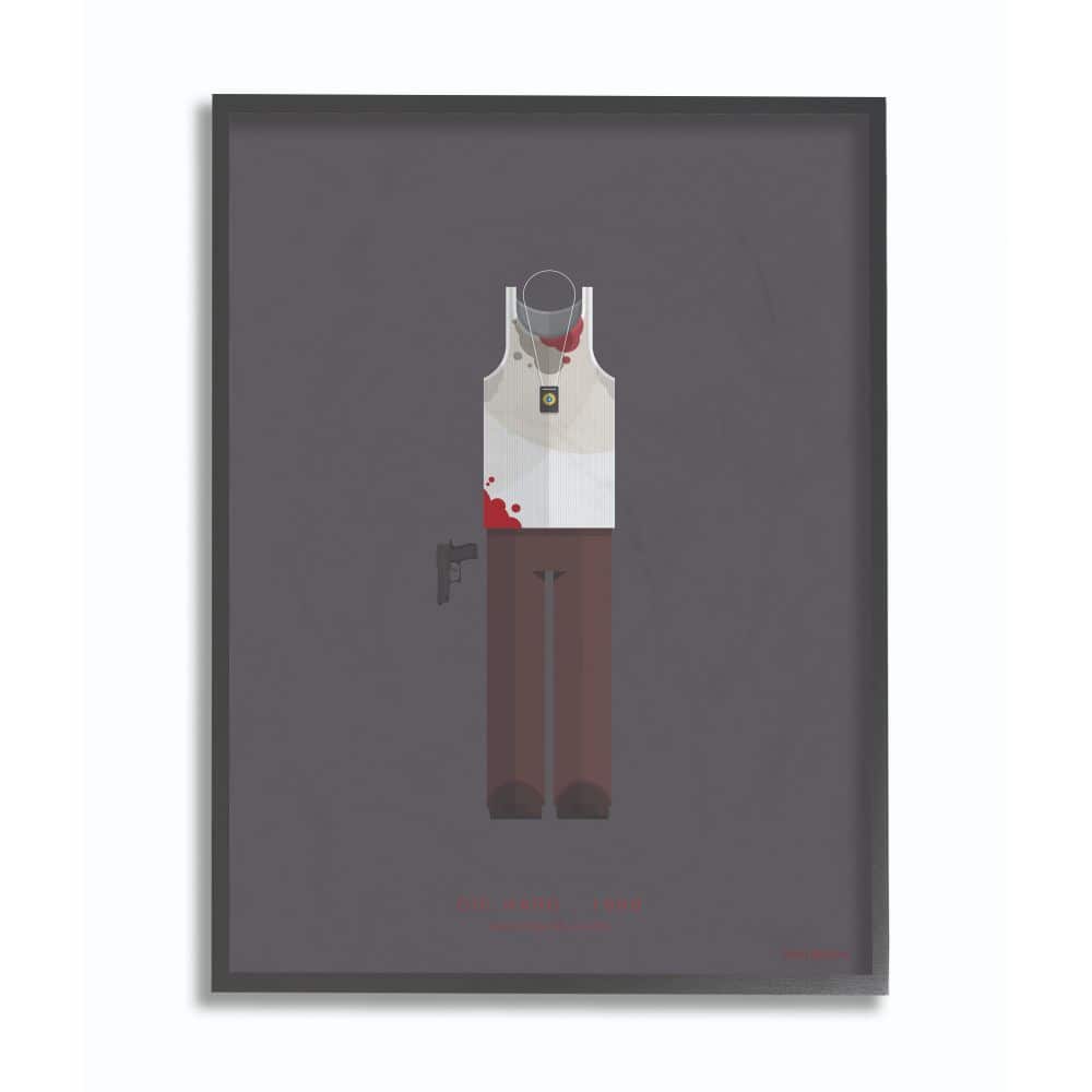Stupell Industries Die Hard Wall Art in Black Frame