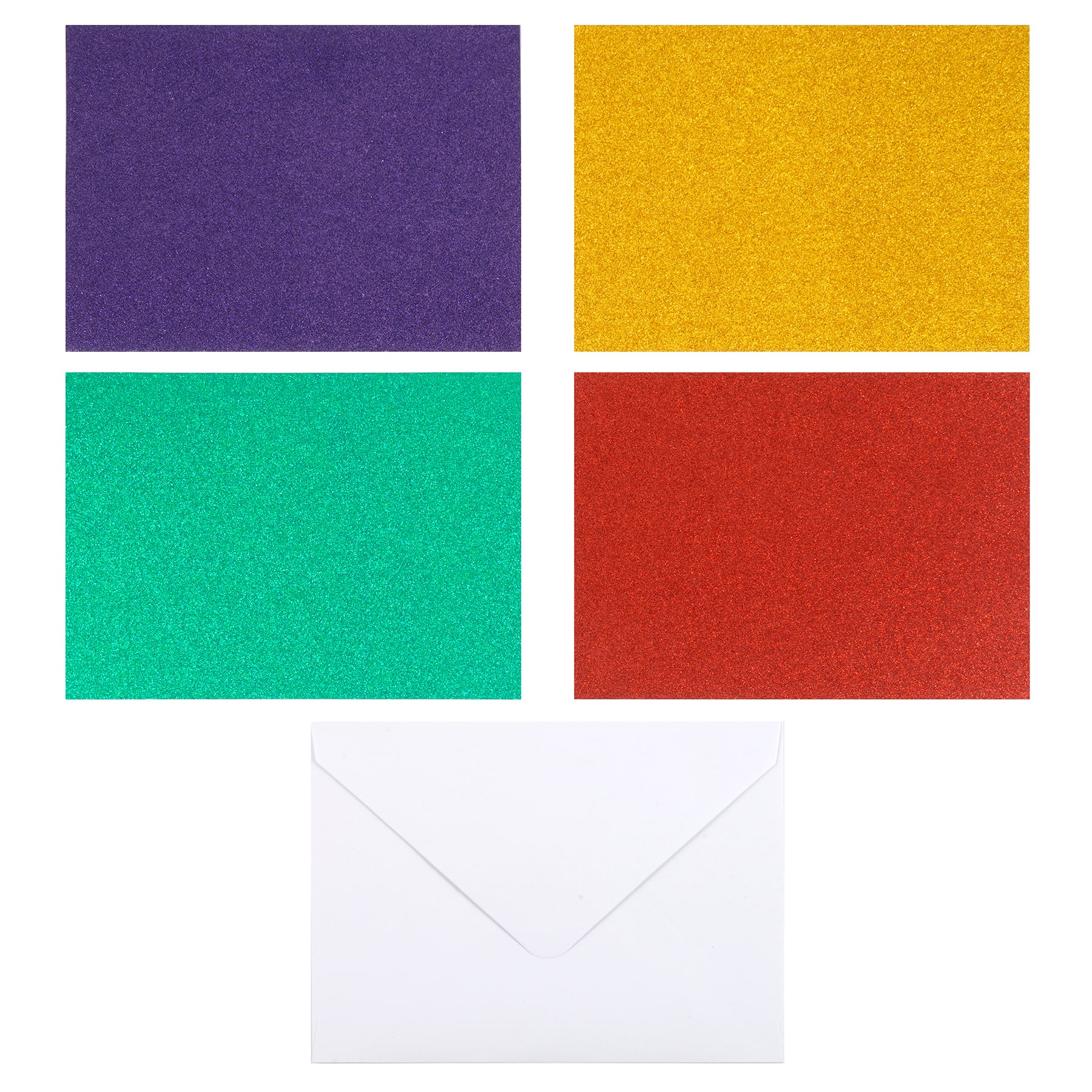 Glitter Rainbow Cards & Envelopes by Recollections™, 5" x 7"