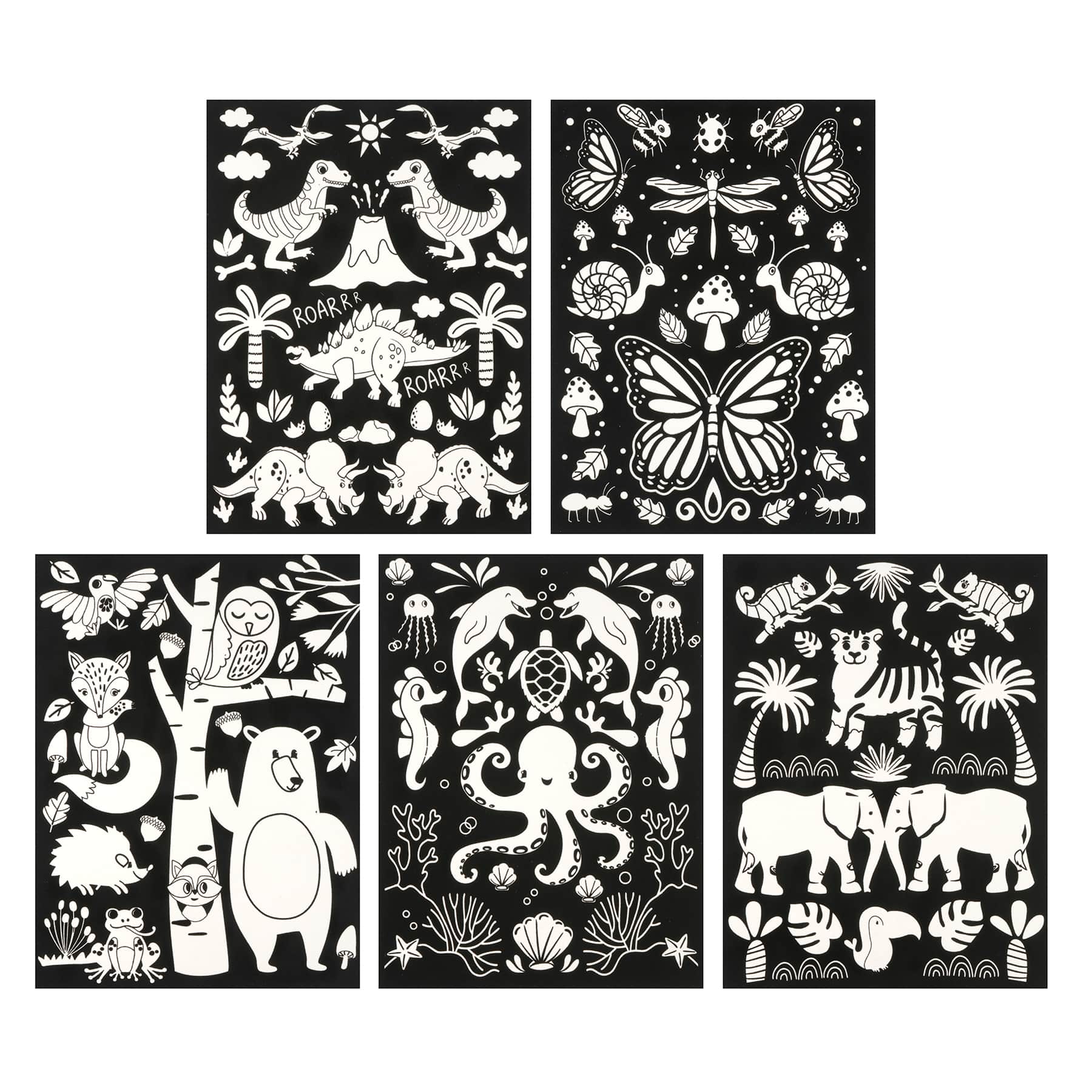 12 Packs: 25 ct. (300 total) 9" x 12" Fuzzy Animal Posters by Creatology™