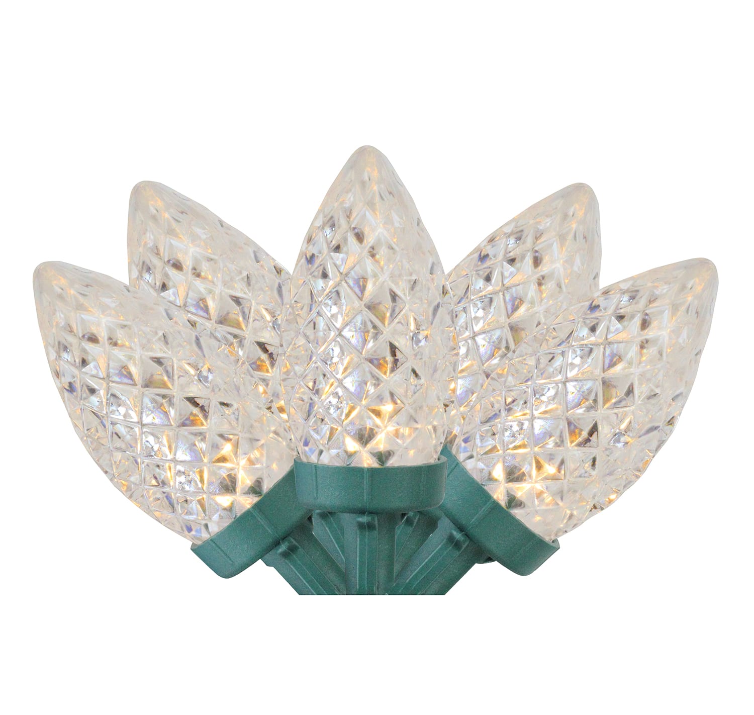 100ct. LED Faceted C7 Christmas String Lights