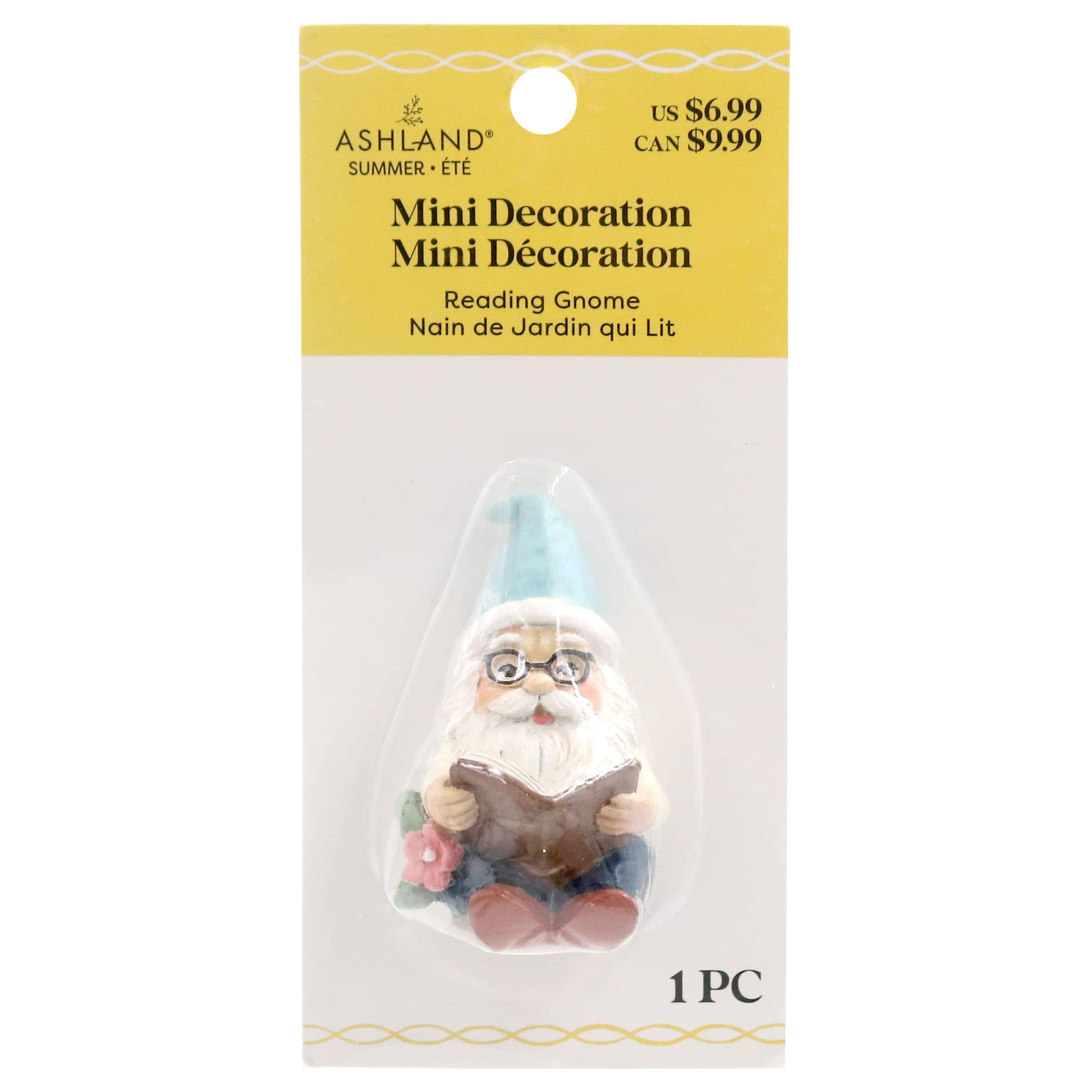 Mini Reading Gnome Decoration by Ashland®