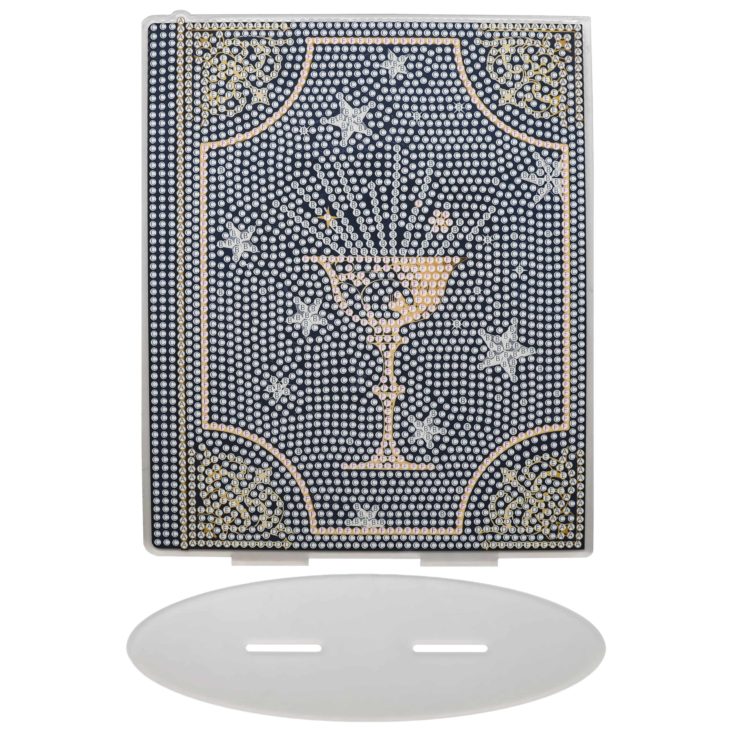 7" Spell Book Acrylic Surface Diamond Art Kit with Stand by Make Market®