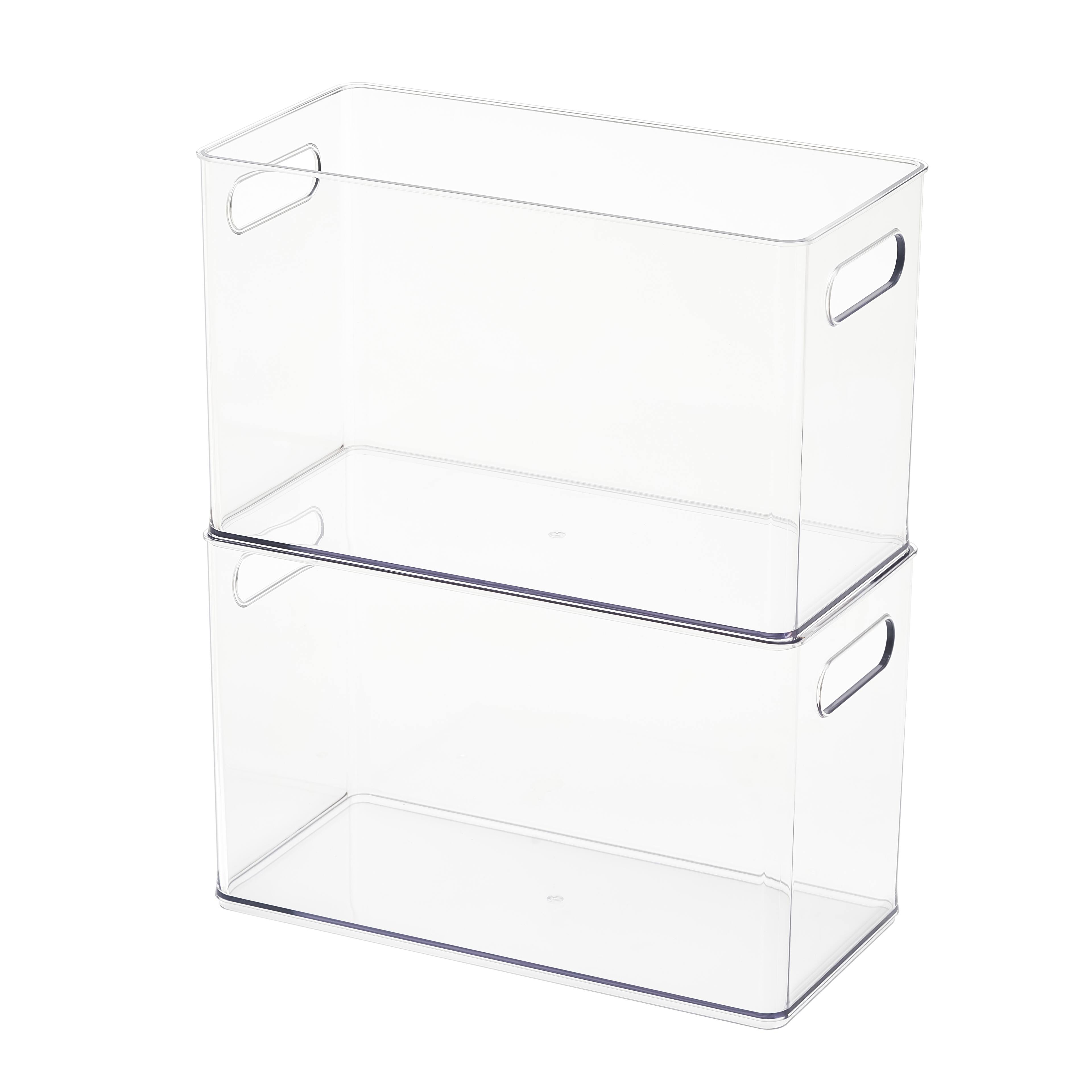 13" x 6.5" Clear Storage Bin with Handles by Simply Tidy™