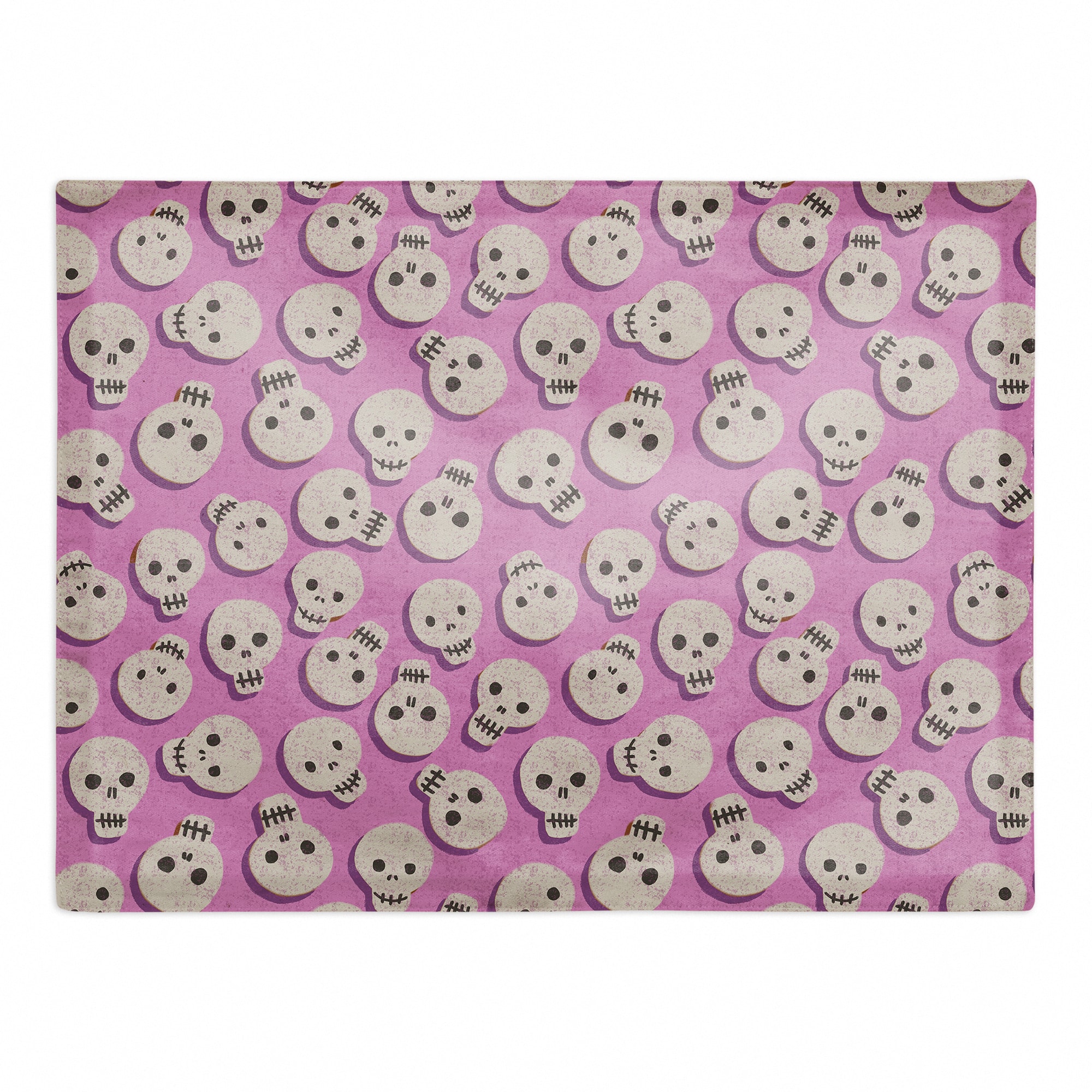 Pinky Skull Pattern Poly Twill Placemat