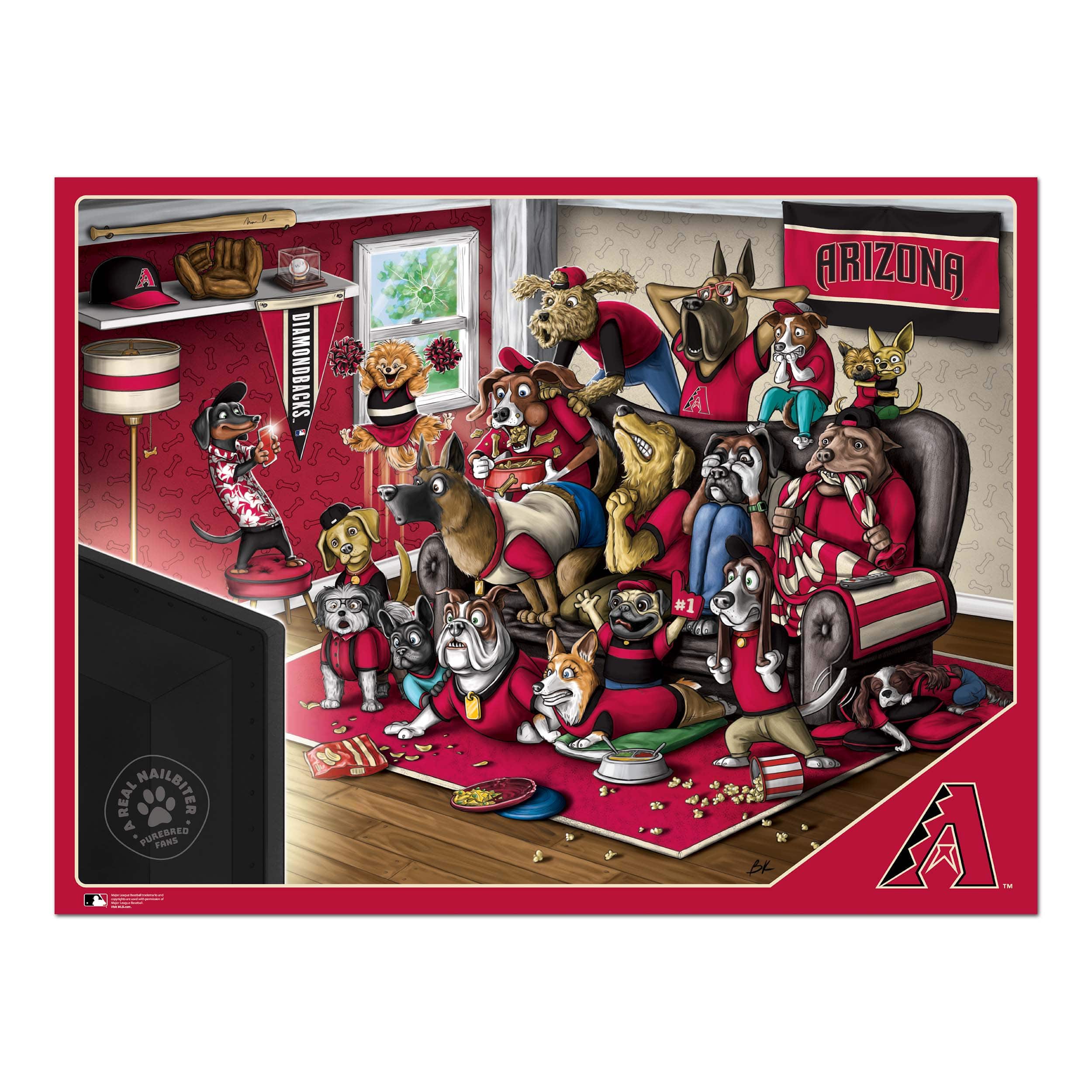 MLB Purebred Fans A Real Nailbiter 500 Piece Puzzle