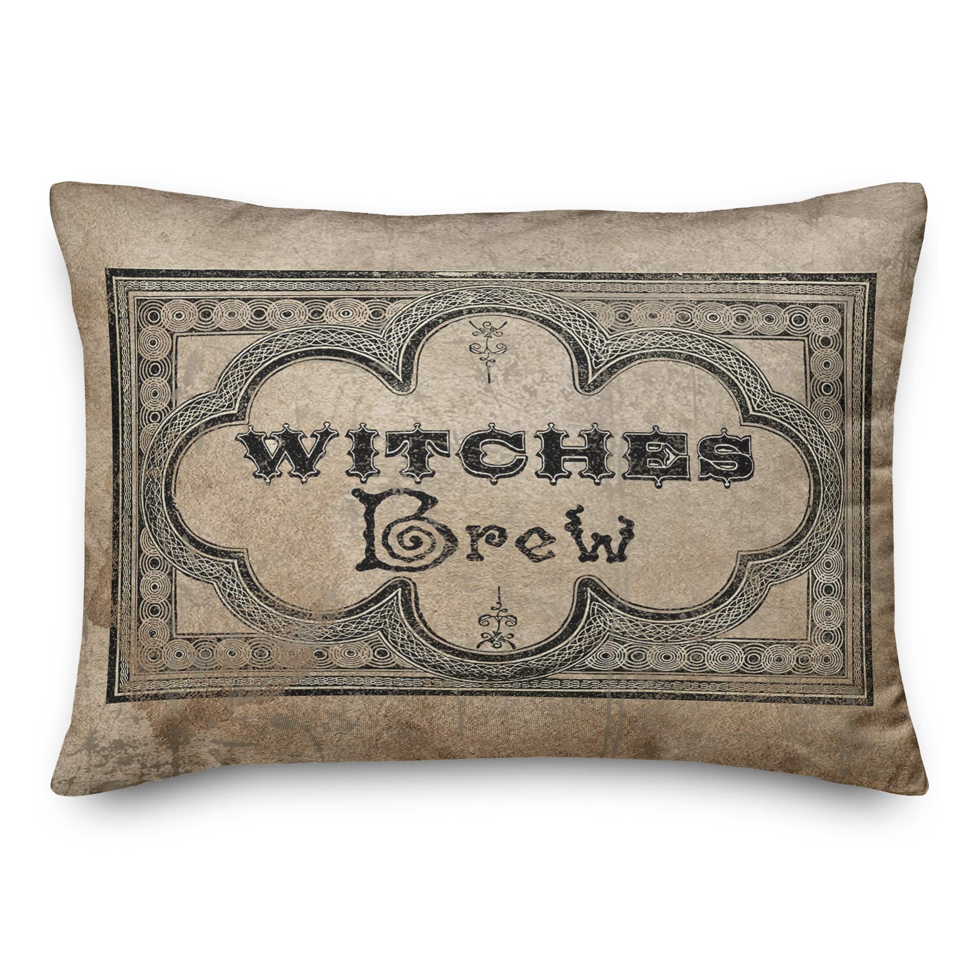 Witches Brew Label 2 14" x 20" Throw Pillow