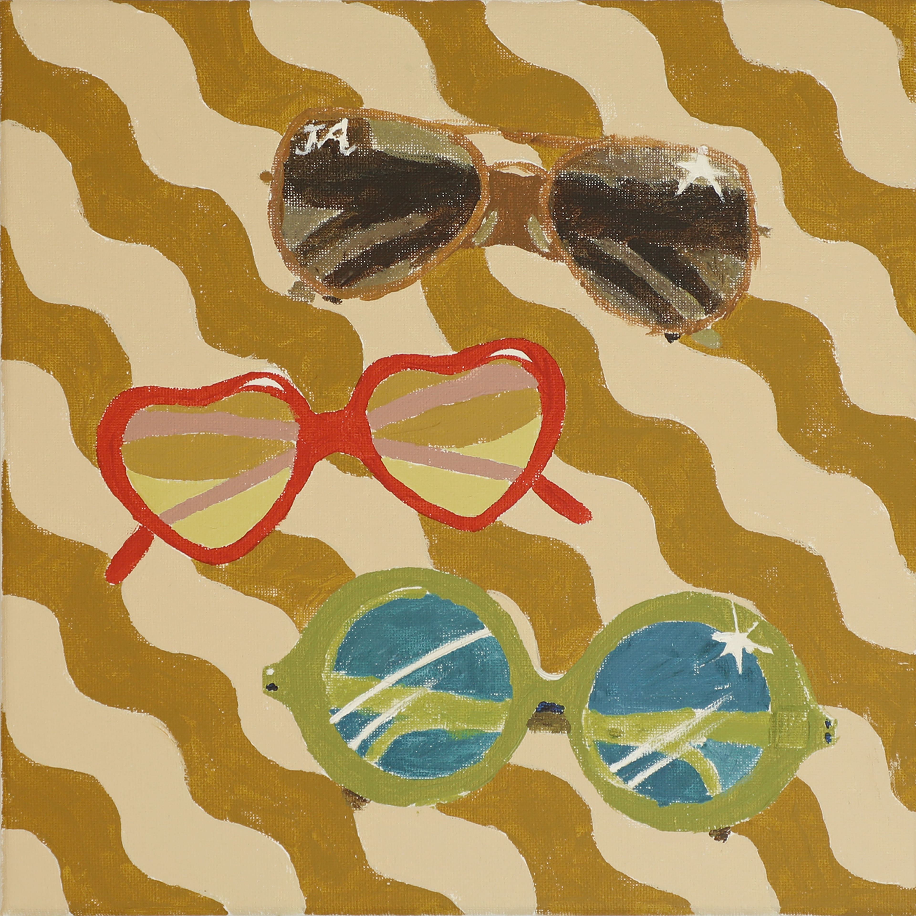 Jonathan Adler x Michaels 11" x 11" Water Pattern Sunglasses Canvas Painting Kit