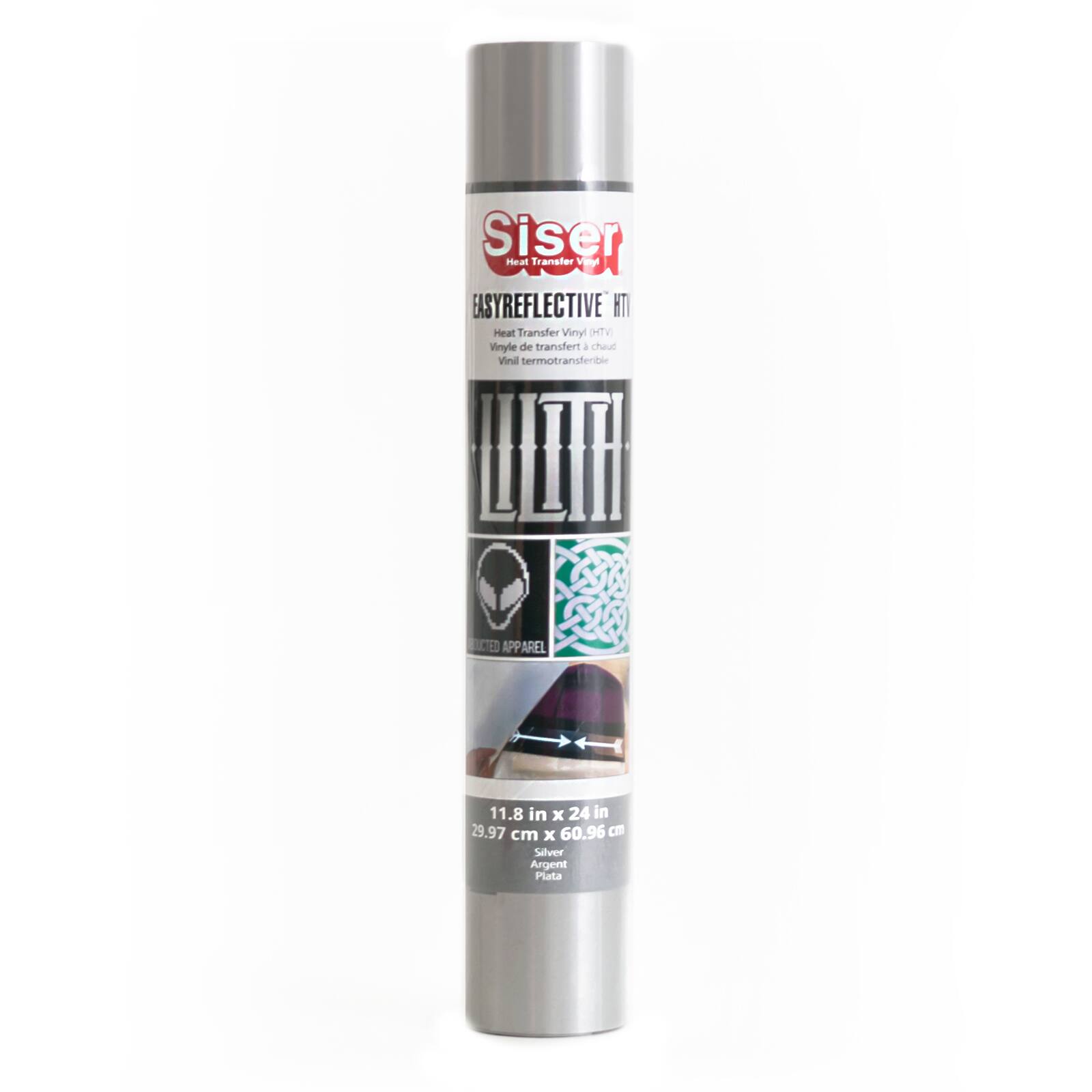Siser EasyReflective Silver Heat Transfer Vinyl 24in