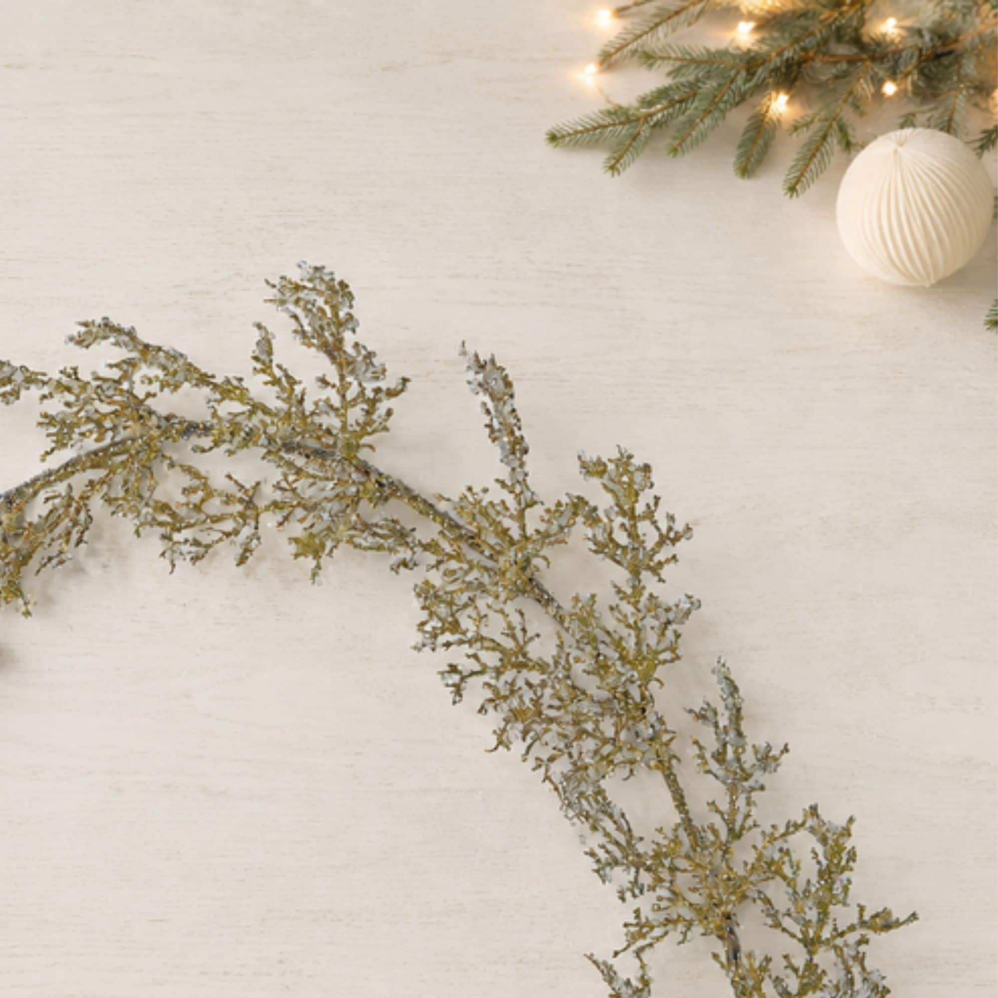 Melrose 5.25ft. Metallic Iced Pine Garland