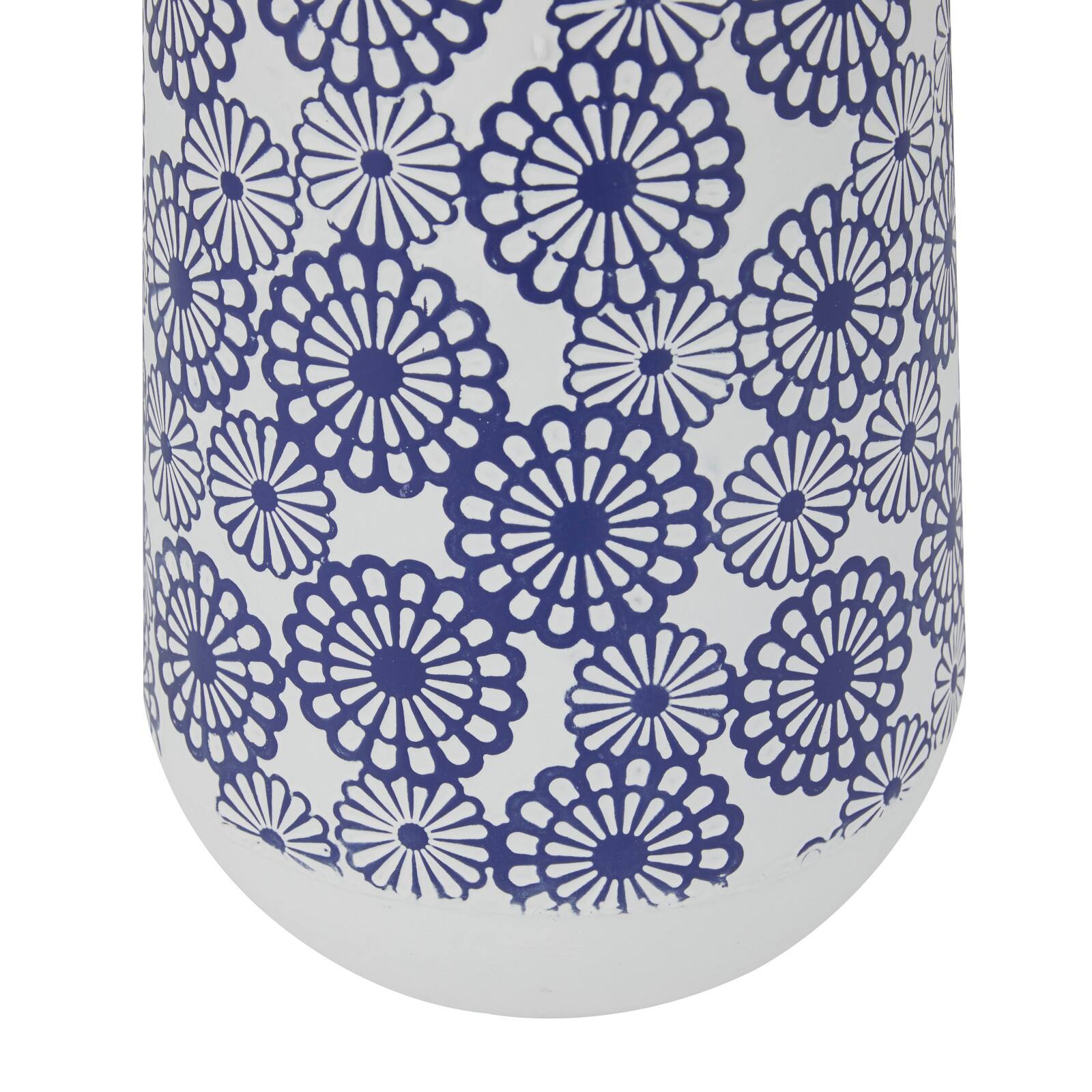 White Iron French Country Vase, 22" x 13" x 10"