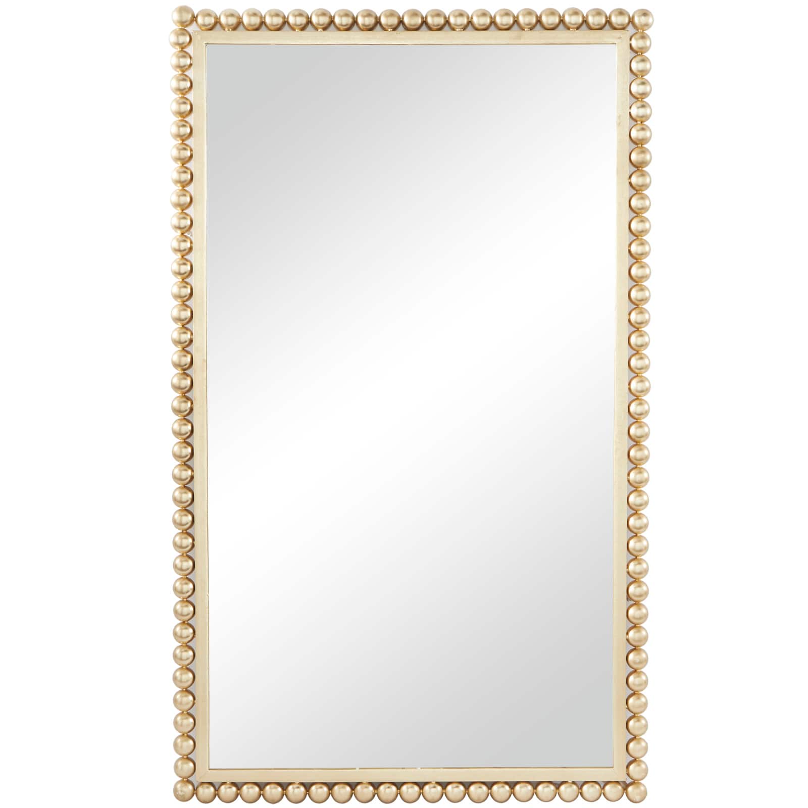 CosmoLiving by Cosmopolitan 40" Beaded Metal Wall Mirror