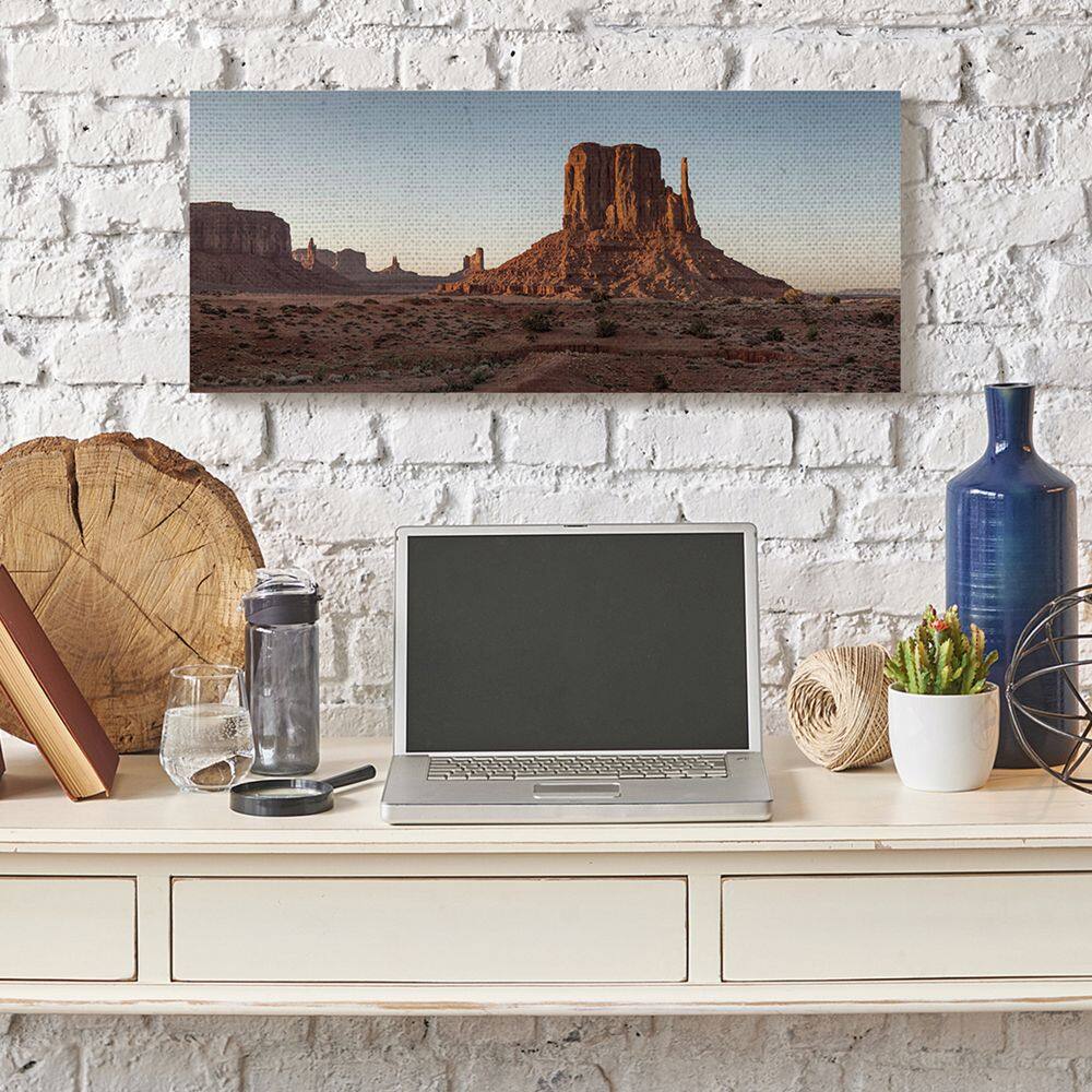 Stupell Industries Dessert Landscape Canyon Sky Blue Brown Photograph Canvas Wall Art
