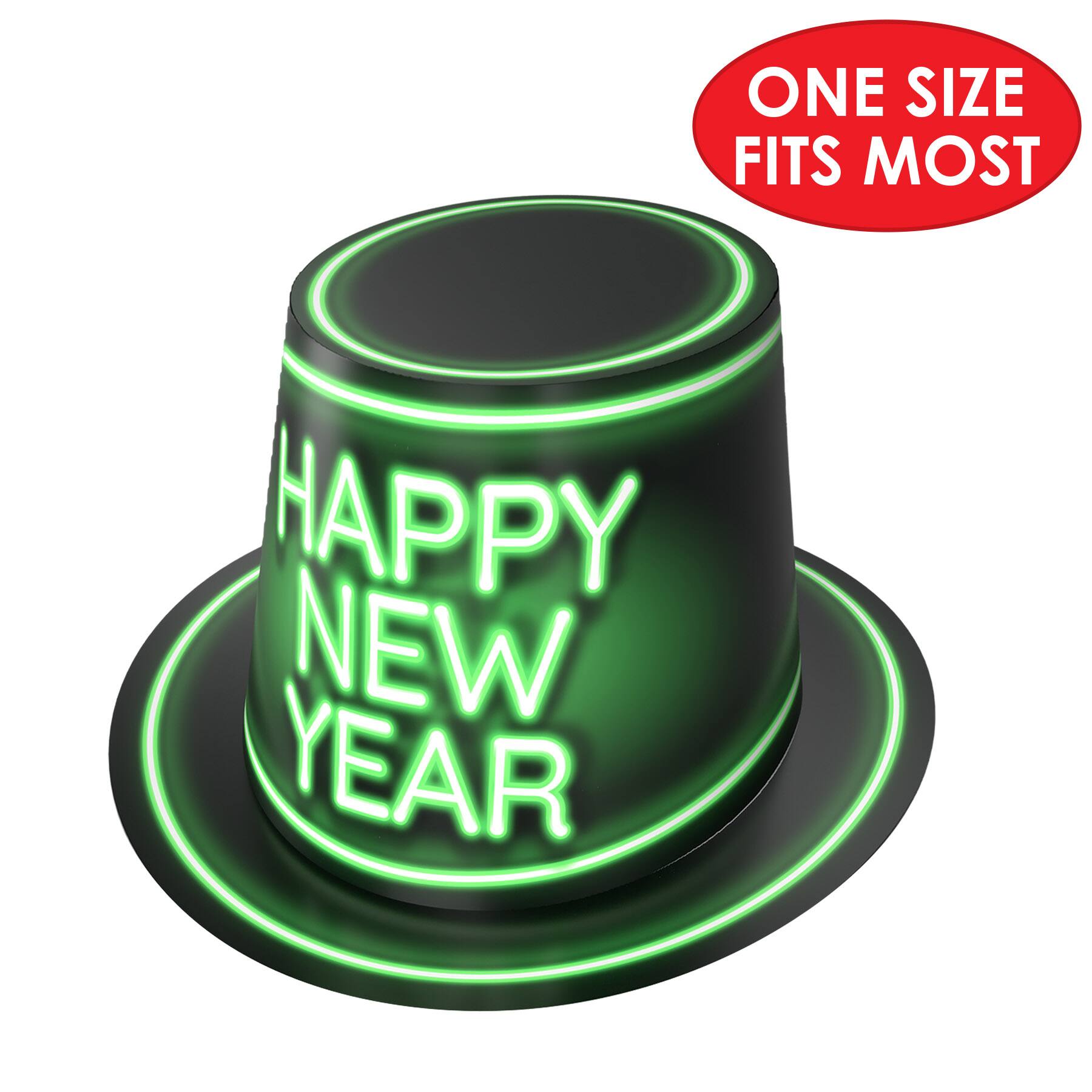 Beistle Glowing New Year Hi-Hats, 25ct.