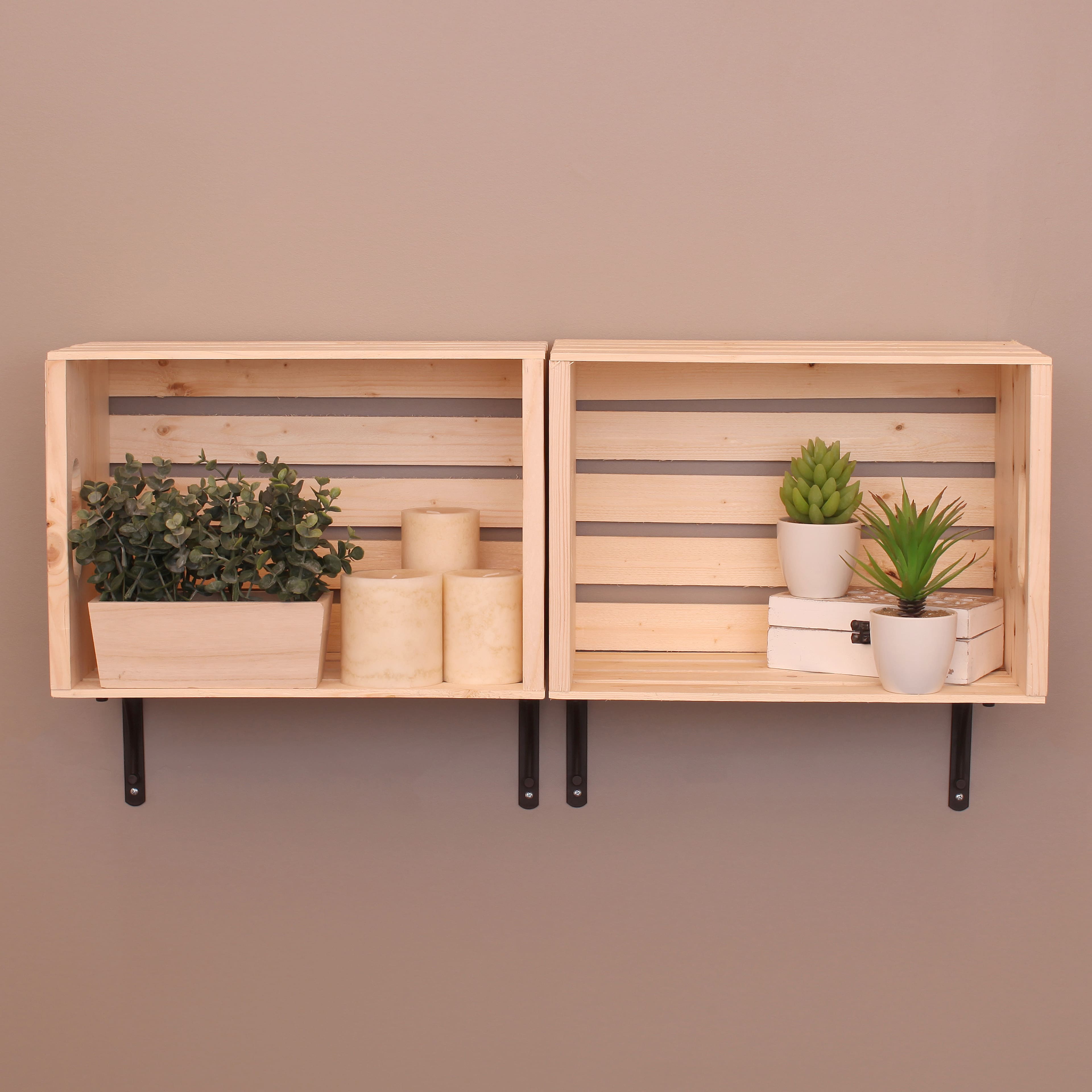 18" x 12.5" Pine Wood Crate by Make Market®