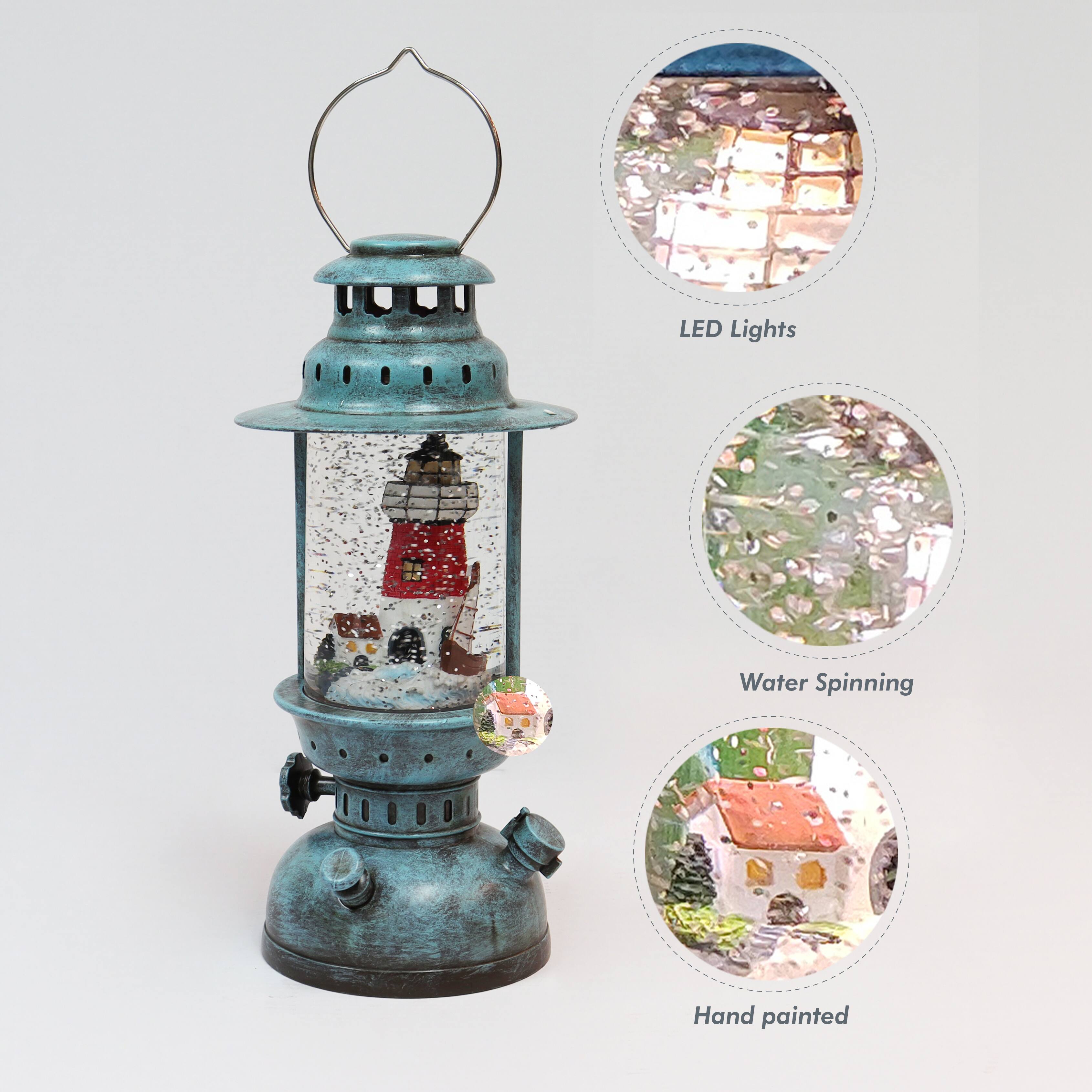 Moments in Time 10" Acrylic Lantern Lighthouse Décor
