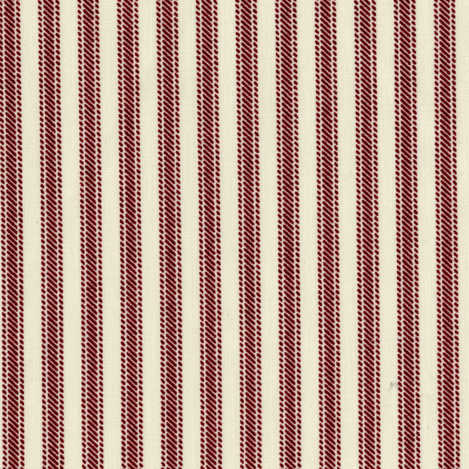 Springs Creative Harvest K Stripe Cranberry Fabric