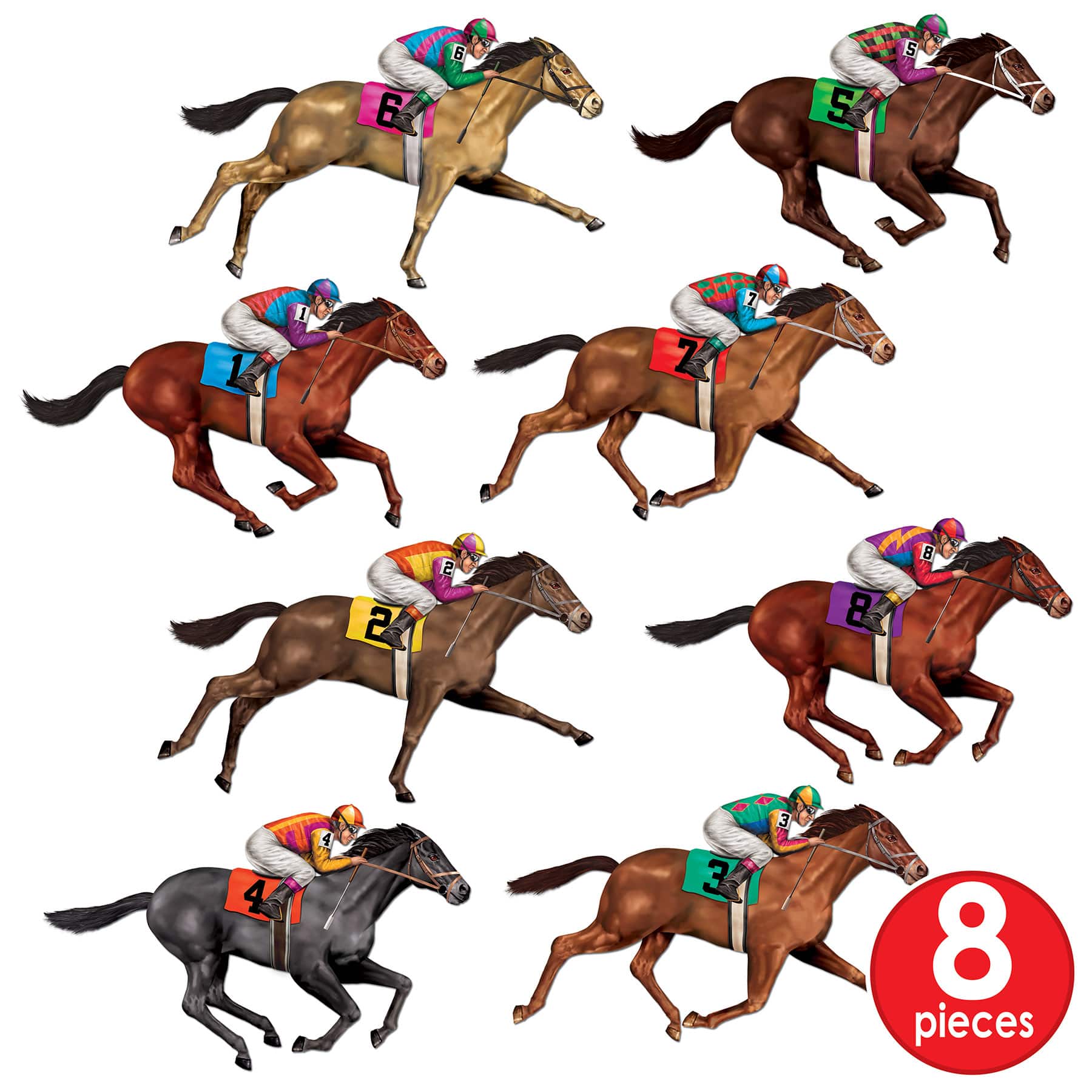 Beistle 29" Racehorse Plastic Props Set | Michaels®