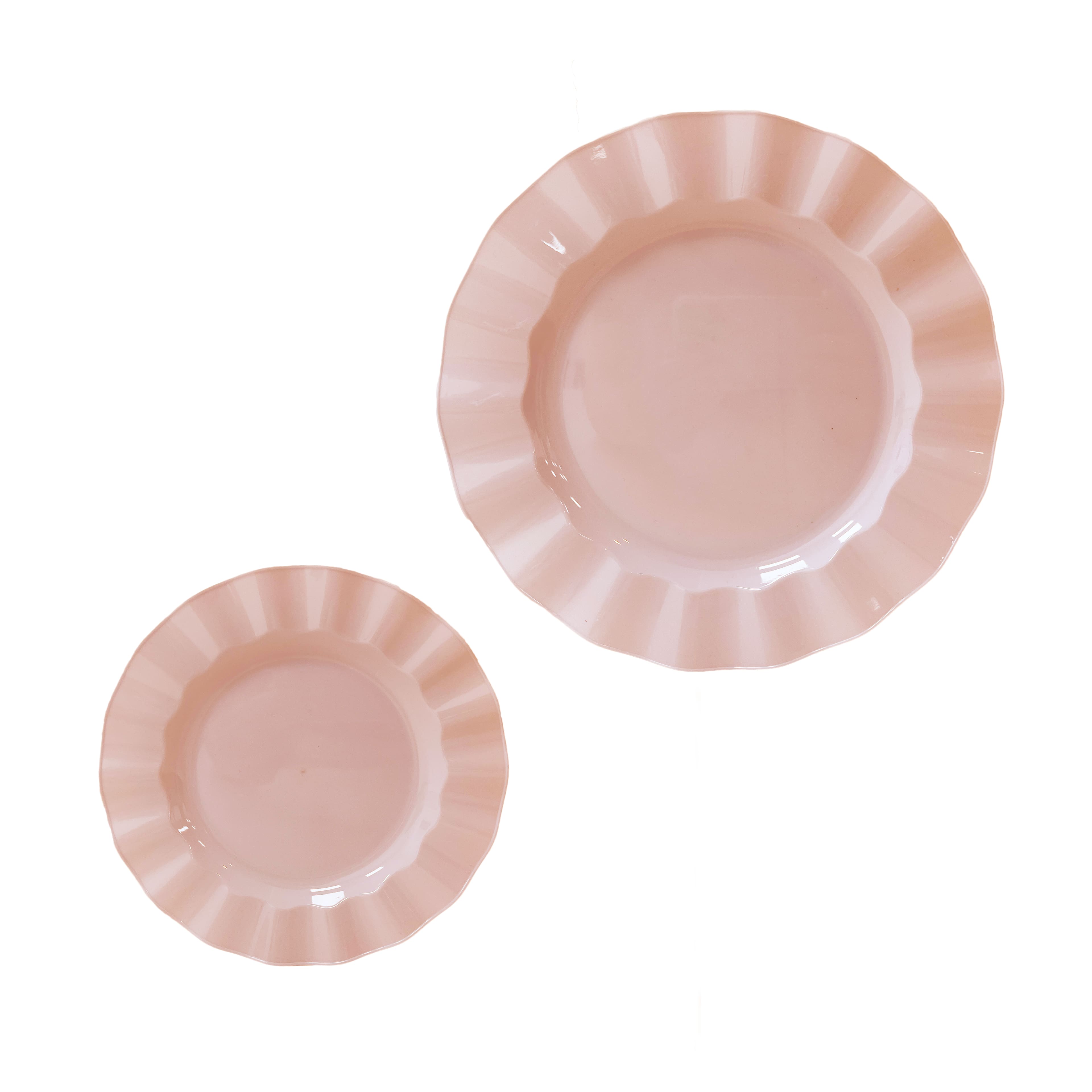 8 Packs: 40 ct. (320 total) 7" & 10" Wavy Rim Plastic Plates by Celebrate It®