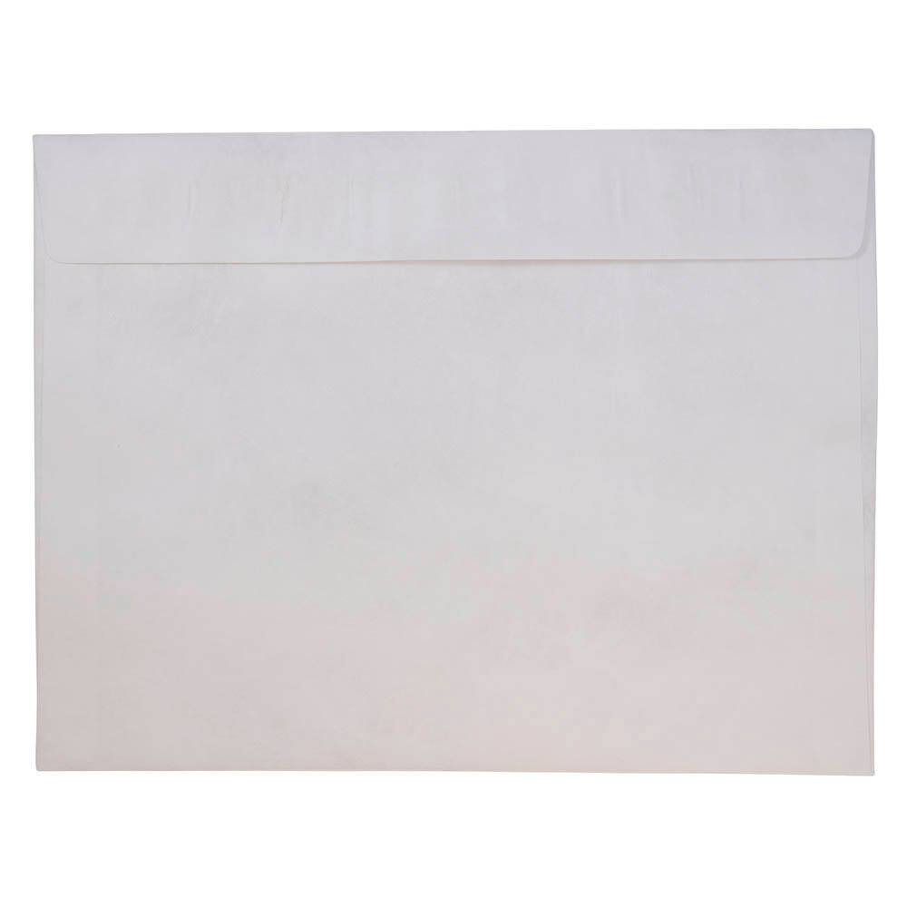 JAM Paper 10" x 13" White Tyvek Peel & Seal Closure Envelopes, 500ct.
