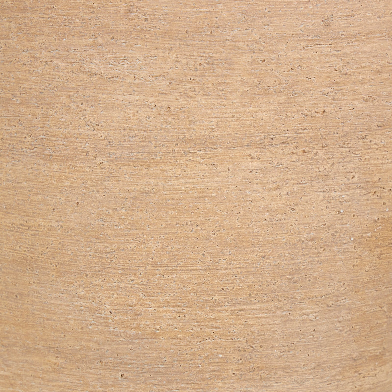 16" Beige Ceramic Wide Textured Vase