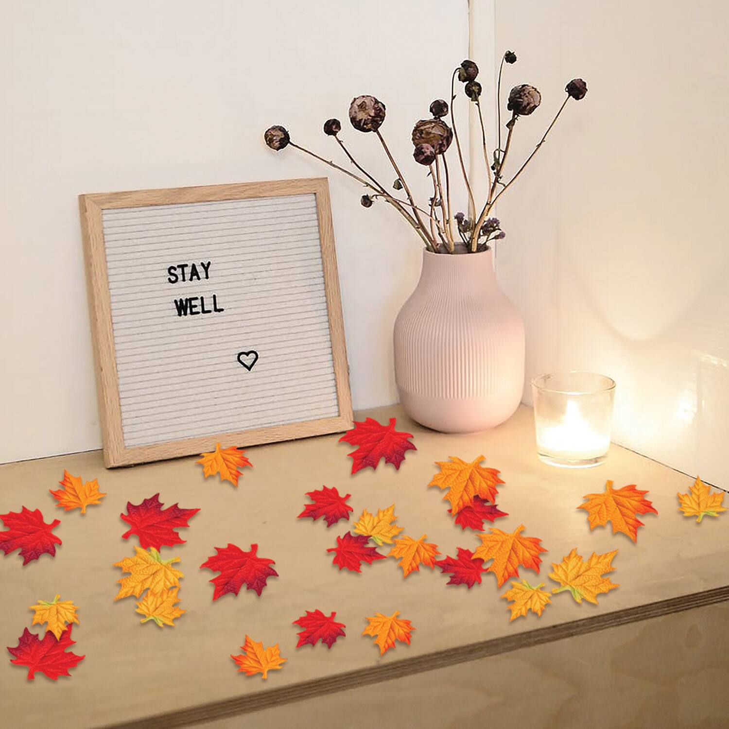 Beistle Deluxe Fabric Autumn Leaves, 48ct.