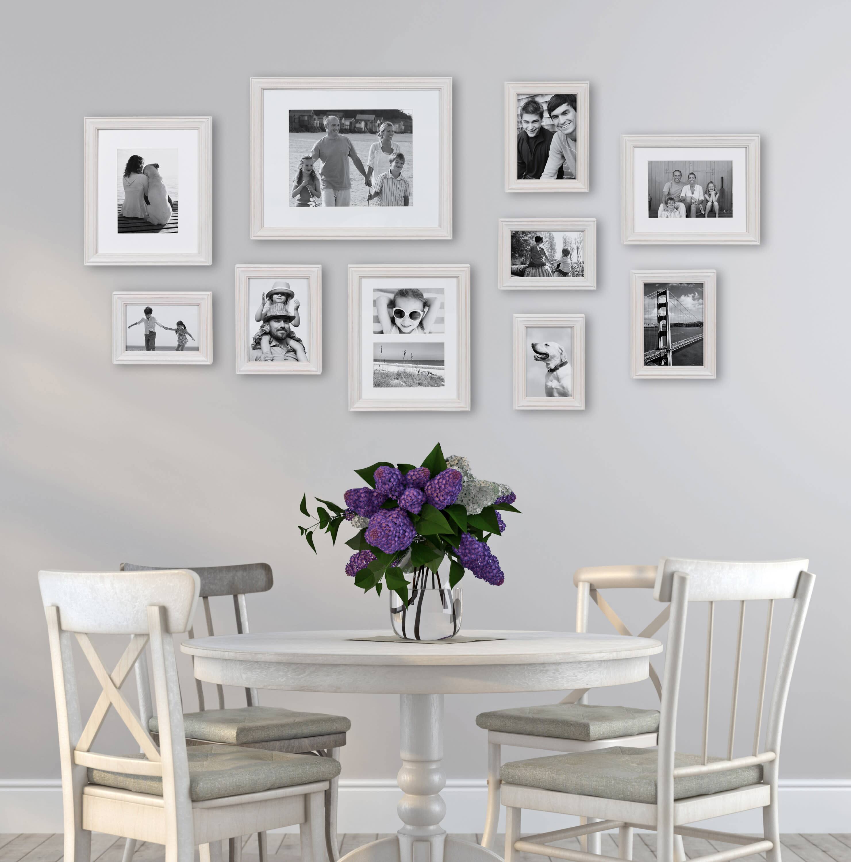 Kate and Laurel Bordeaux Gallery Wall Wood Picture Frames Set