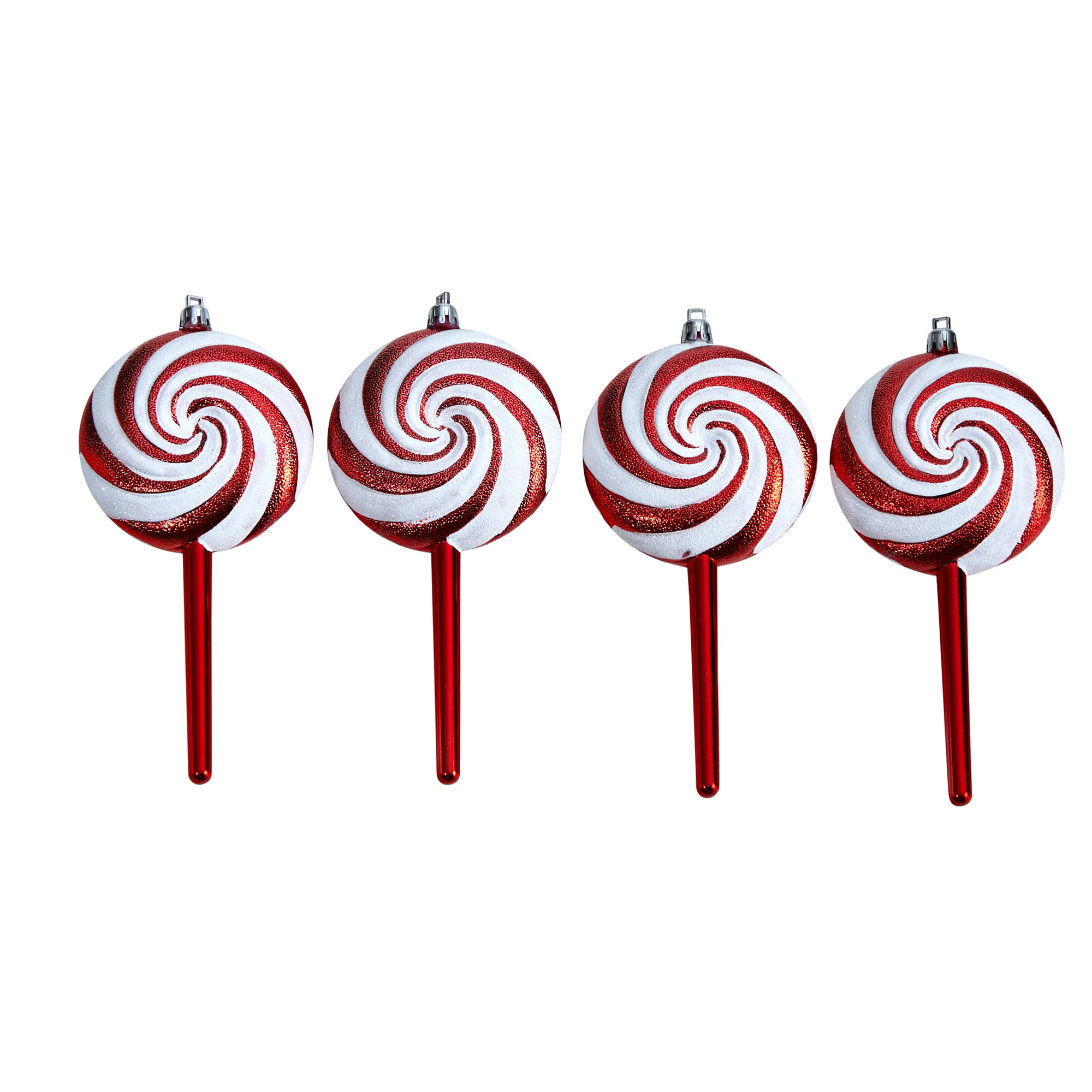 4ct. 7" Shatterproof Christmas Candy Cane Deluxe Ornaments