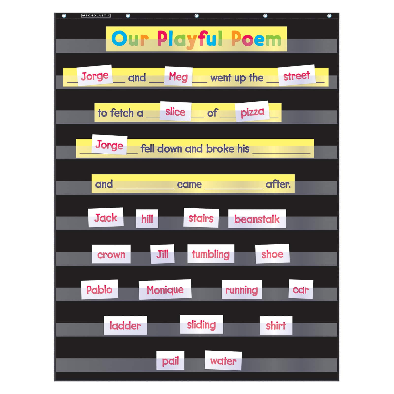 Standard Black Pocket Chart