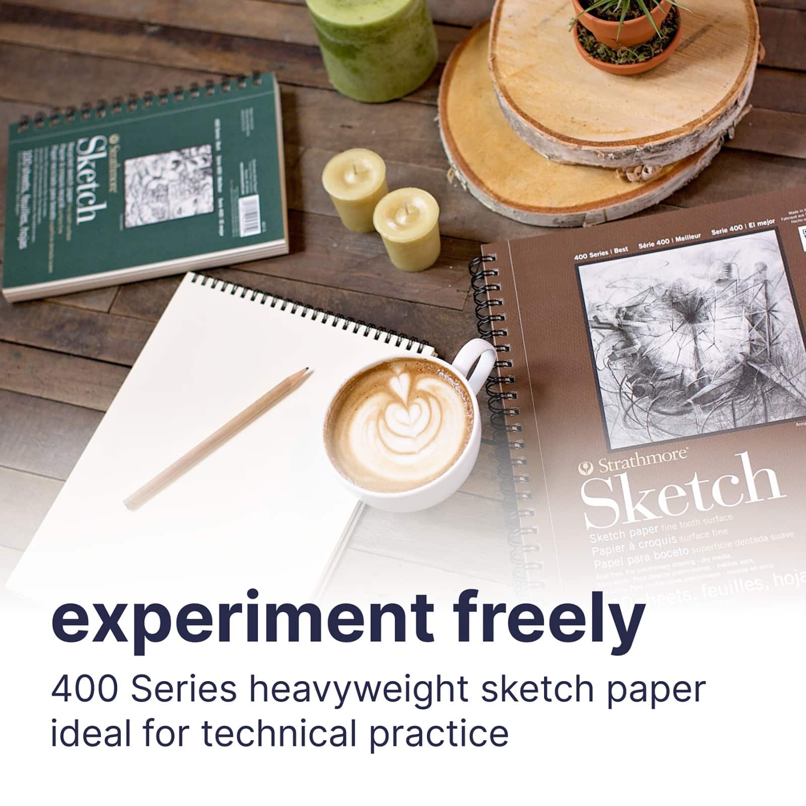Strathmore Toned Sketch Paper Pad, 400 Series, 50 Sheets, 9" x 12