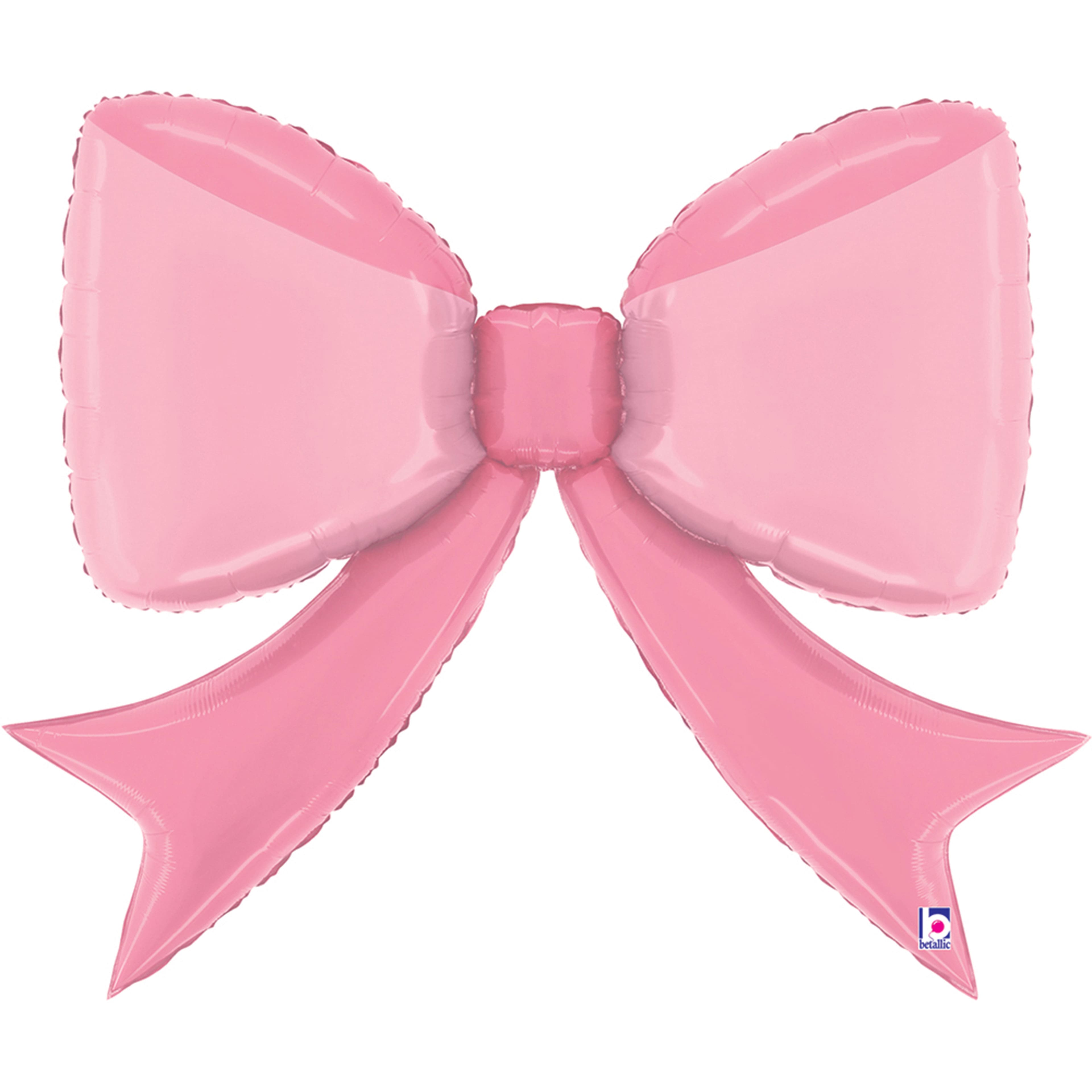 41" Pretty Pink Bow Foil Balloon