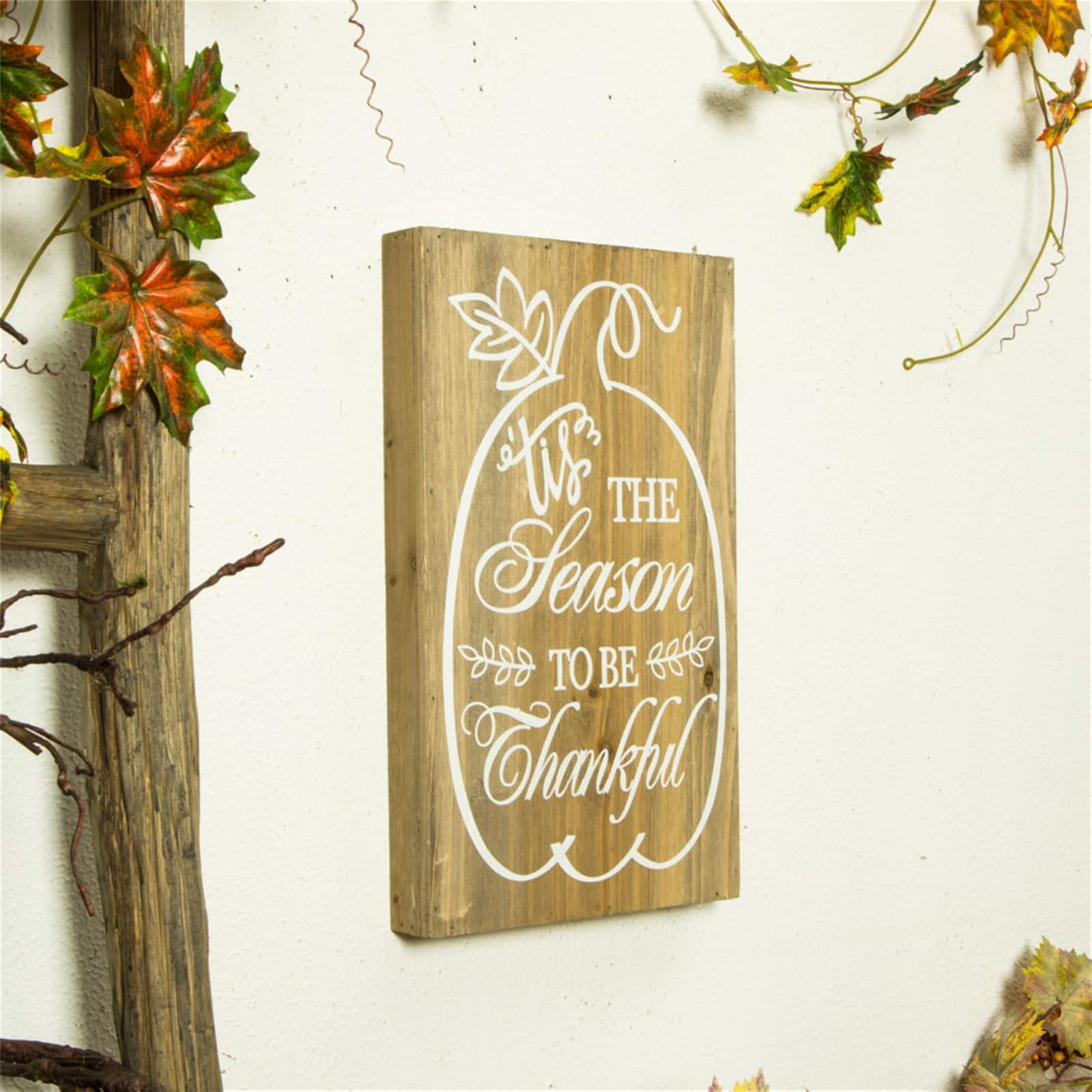 Glitzhome® Medium Glass Pumpkin, Multicolor Stripes