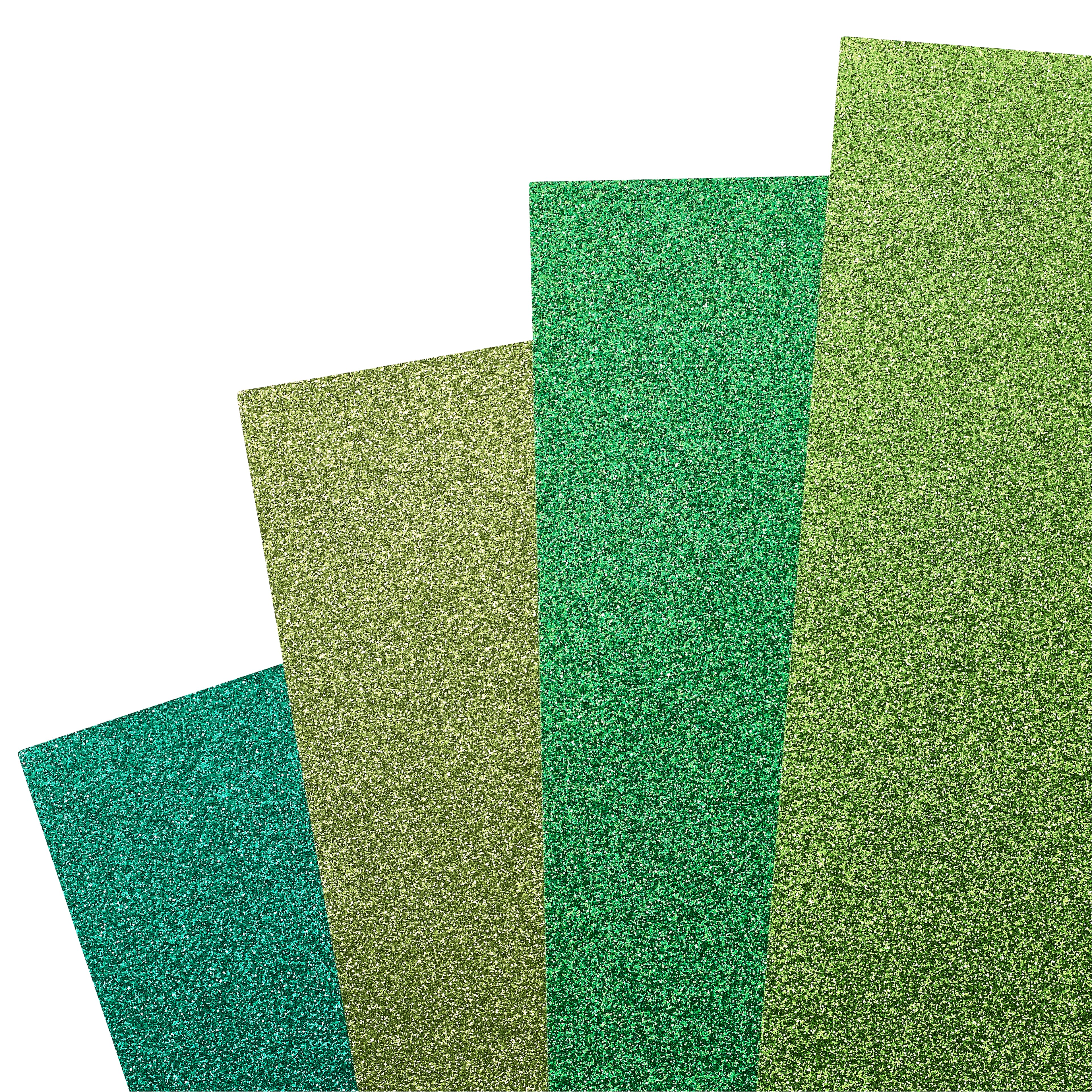 12 Packs: 24 ct. (288 total) Green Glitter 8.5" x 11" Cardstock Paper by Recollections™