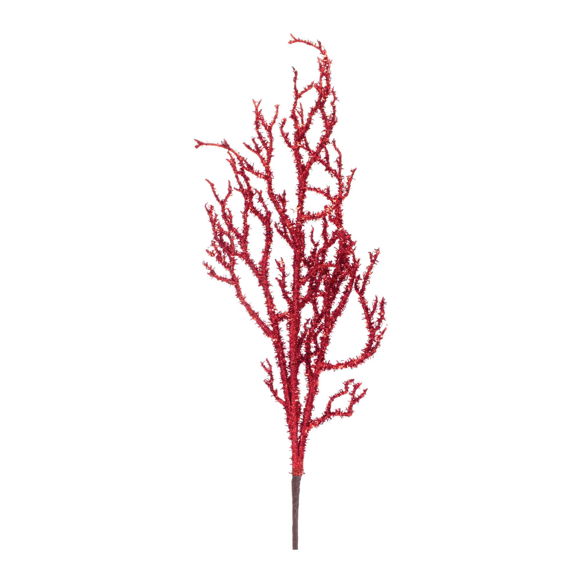 Glittered Tinsel Branches, 12ct.