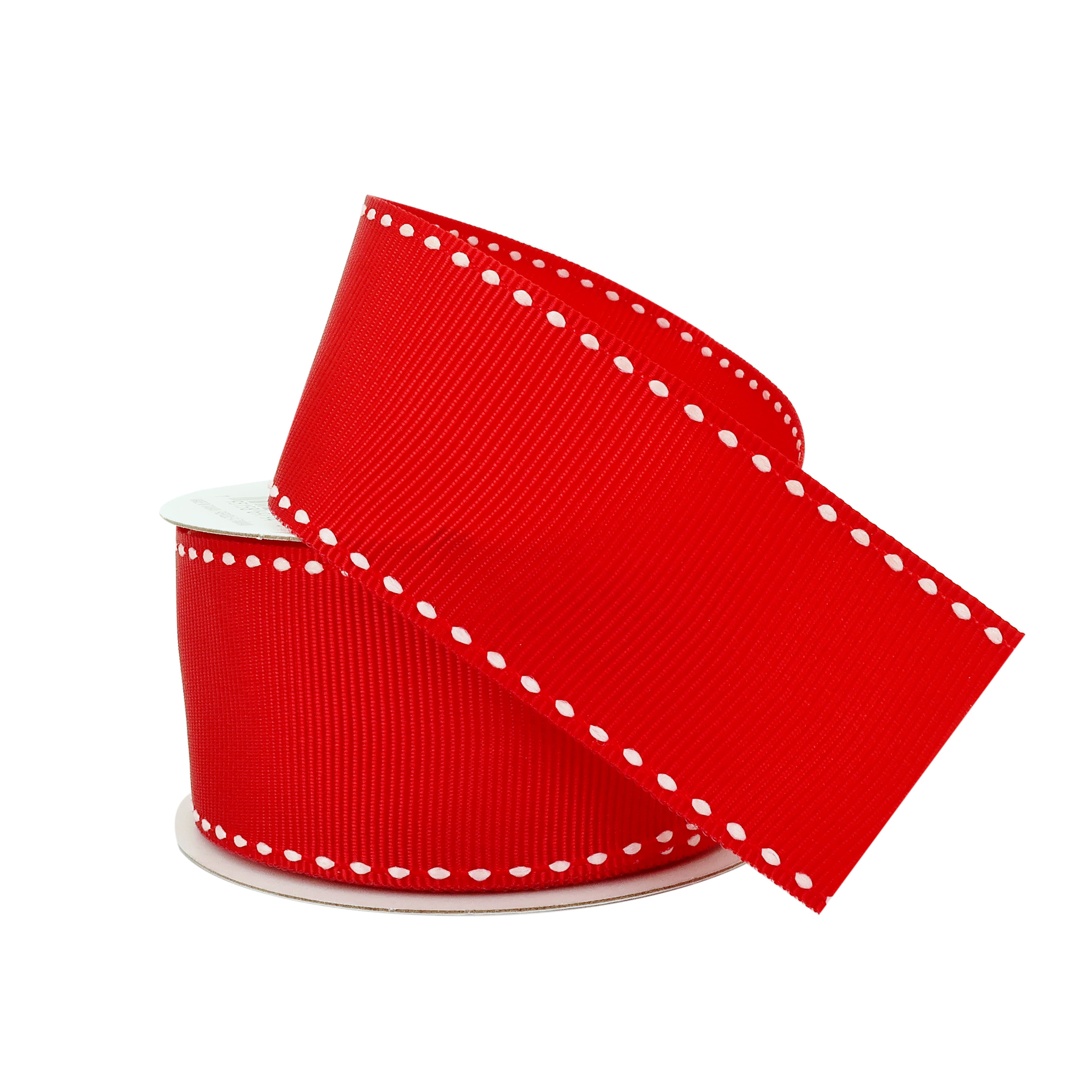 12 Pack: 1.5" x 3yd. Grosgrain Stitched Edge Ribbon by Celebrate It®