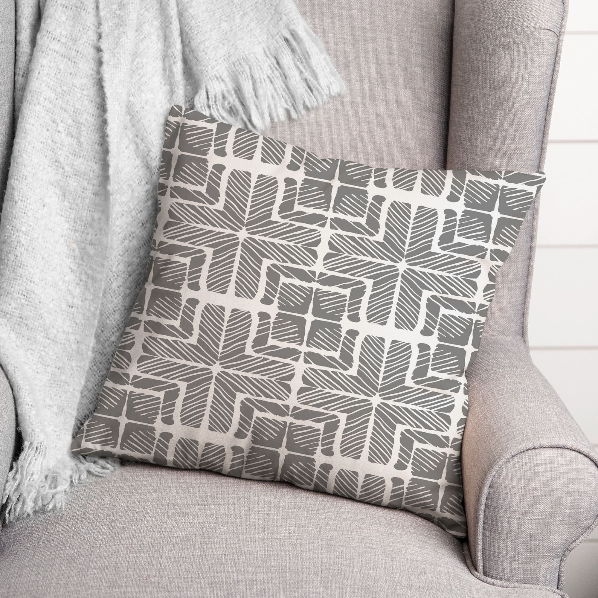 Shibori Squares Versatile Throw Pillow